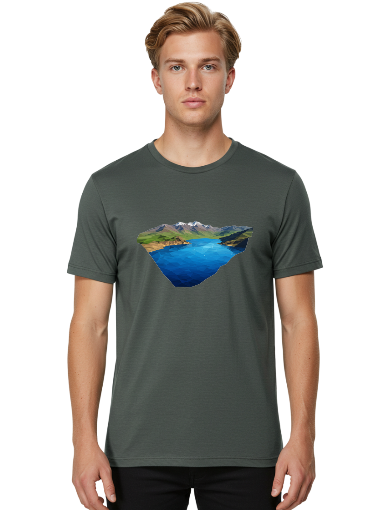 Mountain-Lake Men'S Graphic Tee, 100% Cotton, Comfortable Casual Summer Wear, Machine Washable, Vintage Camera, Old Camera, Antique Camera, Black Camera, Classic Photography, Photography Equipment, Nostalgic Device, Film Camera, Camera Art Bag823