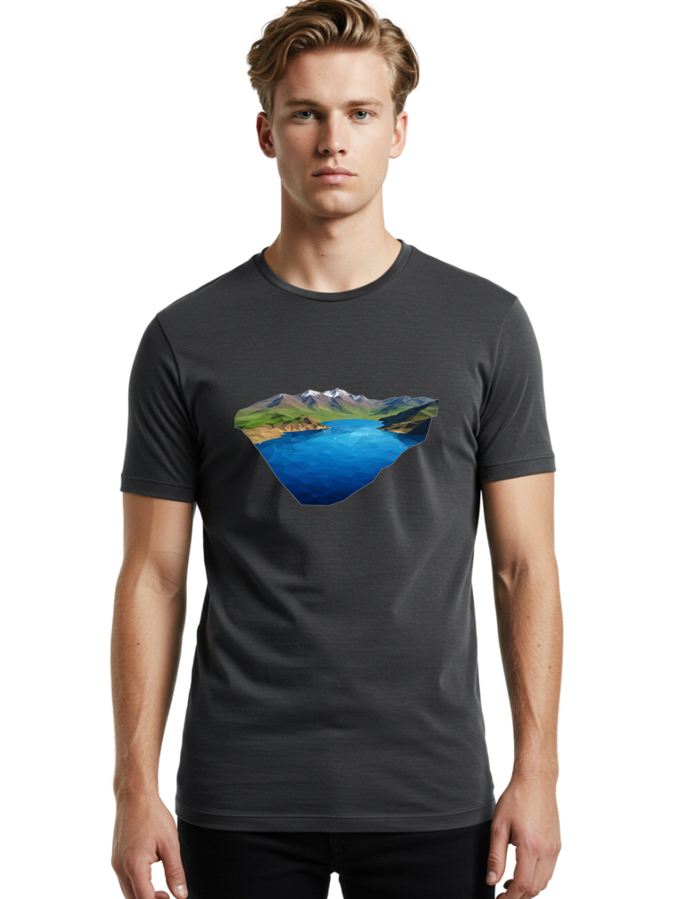 Mountain-Lake Men'S Graphic Tee, 100% Cotton, Comfortable Casual Summer Wear, Machine Washable, Vintage Camera, Old Camera, Antique Camera, Black Camera, Classic Photography, Photography Equipment, Nostalgic Device, Film Camera, Camera Art Bag823
