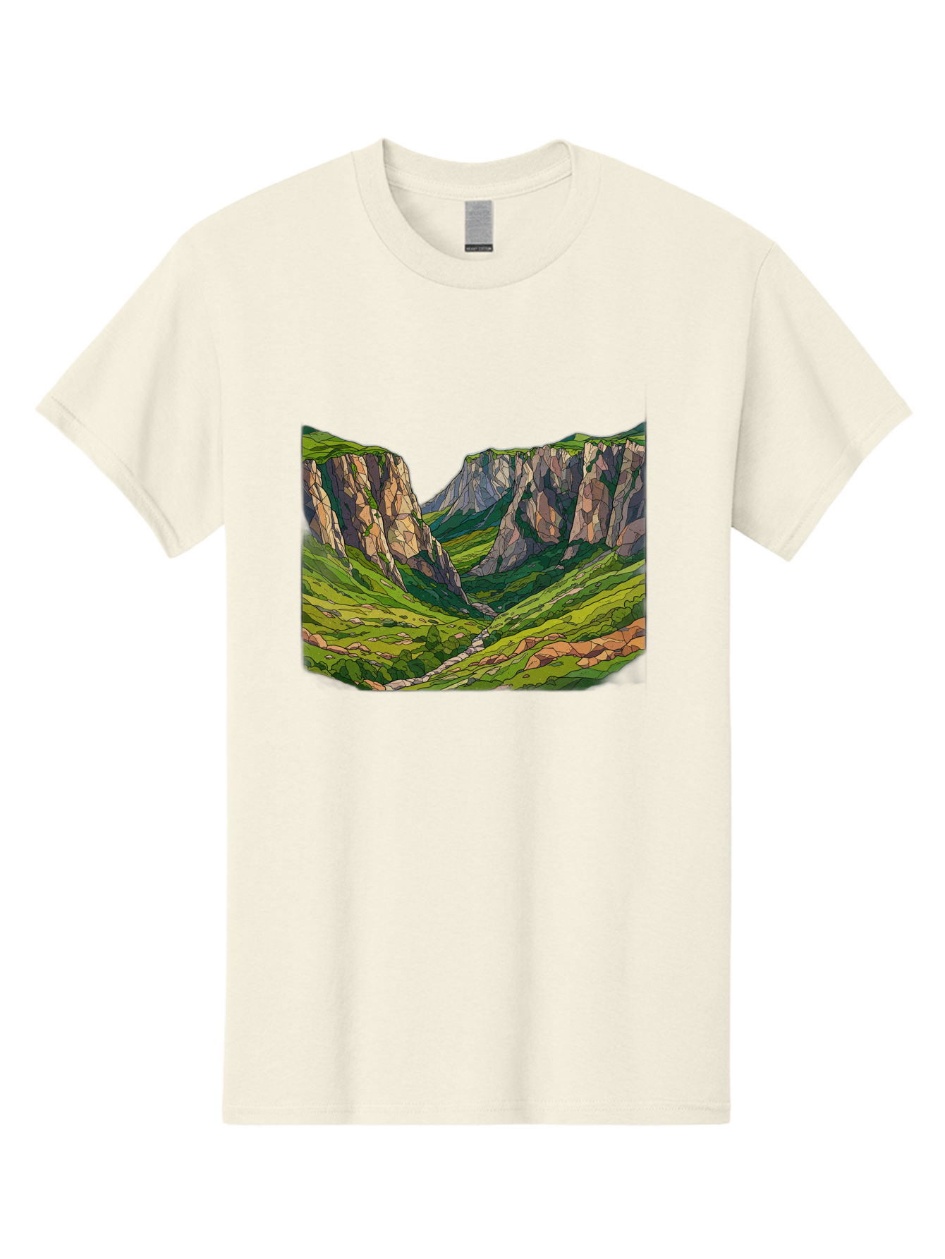 Mountain-Landscape-1 Men'S Graphic Tee, 100% Cotton, Comfortable Casual Summer Wear, Machine Washable, Vintage Camera, Old Camera, Antique Camera, Black Camera, Classic Photography, Photography Equipment, Nostalgic Device, Film Camera, Bag824