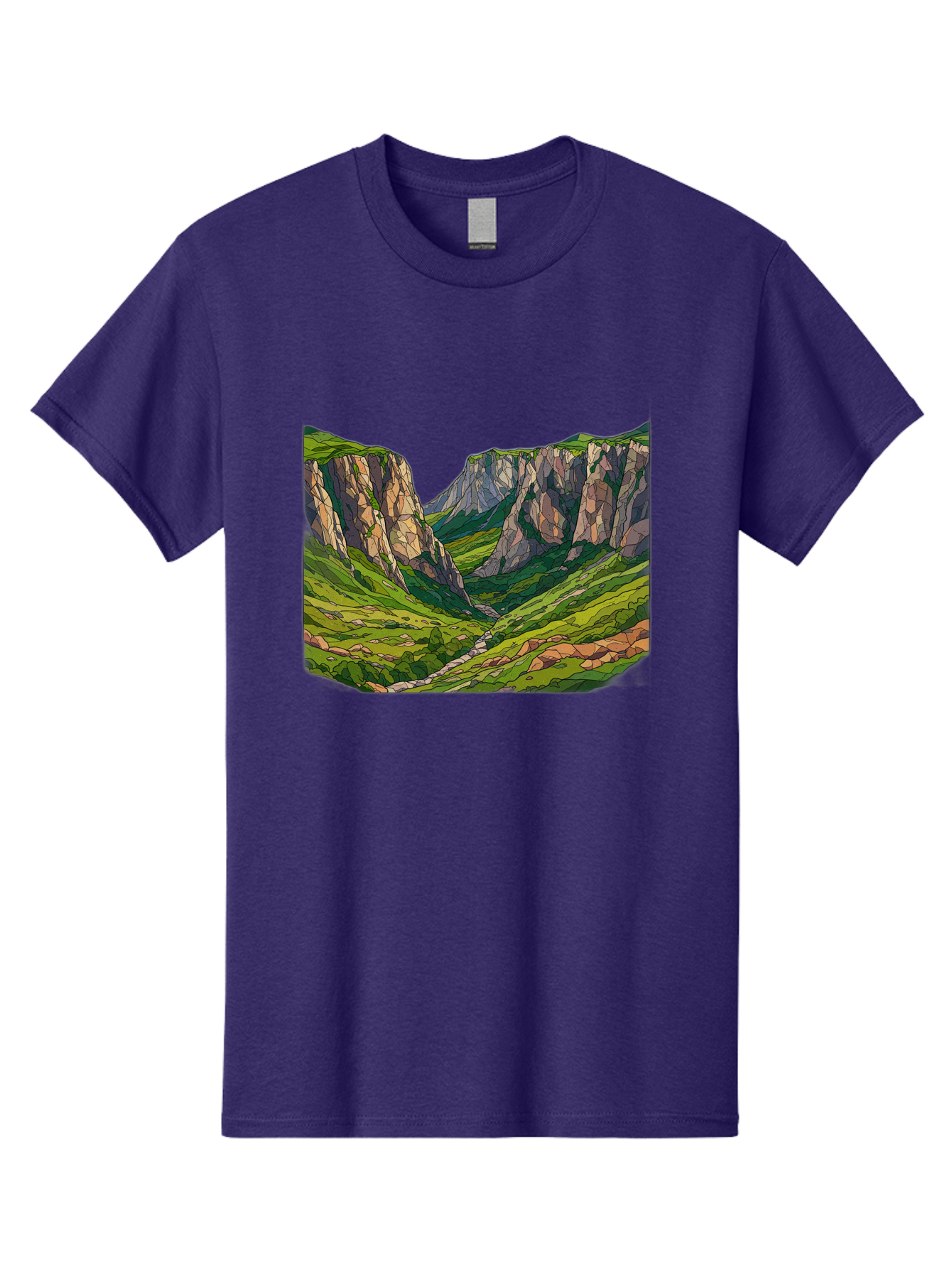 Mountain-Landscape-1 Men'S Graphic Tee, 100% Cotton, Comfortable Casual Summer Wear, Machine Washable, Vintage Camera, Old Camera, Antique Camera, Black Camera, Classic Photography, Photography Equipment, Nostalgic Device, Film Camera, Bag824
