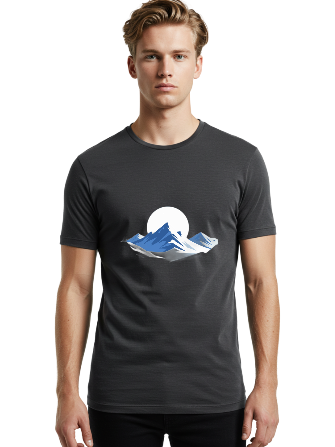 Mountain-Landscape Men'S Graphic Tee, 100% Cotton, Comfortable Casual Summer Wear, Machine Washable, Vintage Camera, Old Camera, Antique Camera, Black Camera, Classic Photography, Photography Equipment, Nostalgic Device, Film Camera, Bag825