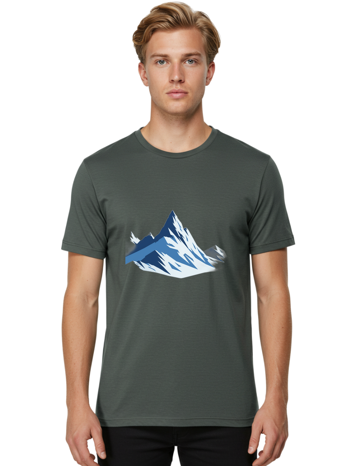 Mountain-Peak-1 Men'S Graphic Tee, 100% Cotton, Comfortable Casual Summer Wear, Machine Washable, Vintage Camera, Old Camera, Antique Camera, Black Camera, Classic Photography, Photography Equipment, Nostalgic Device, Film Camera, Camera Art Bag826