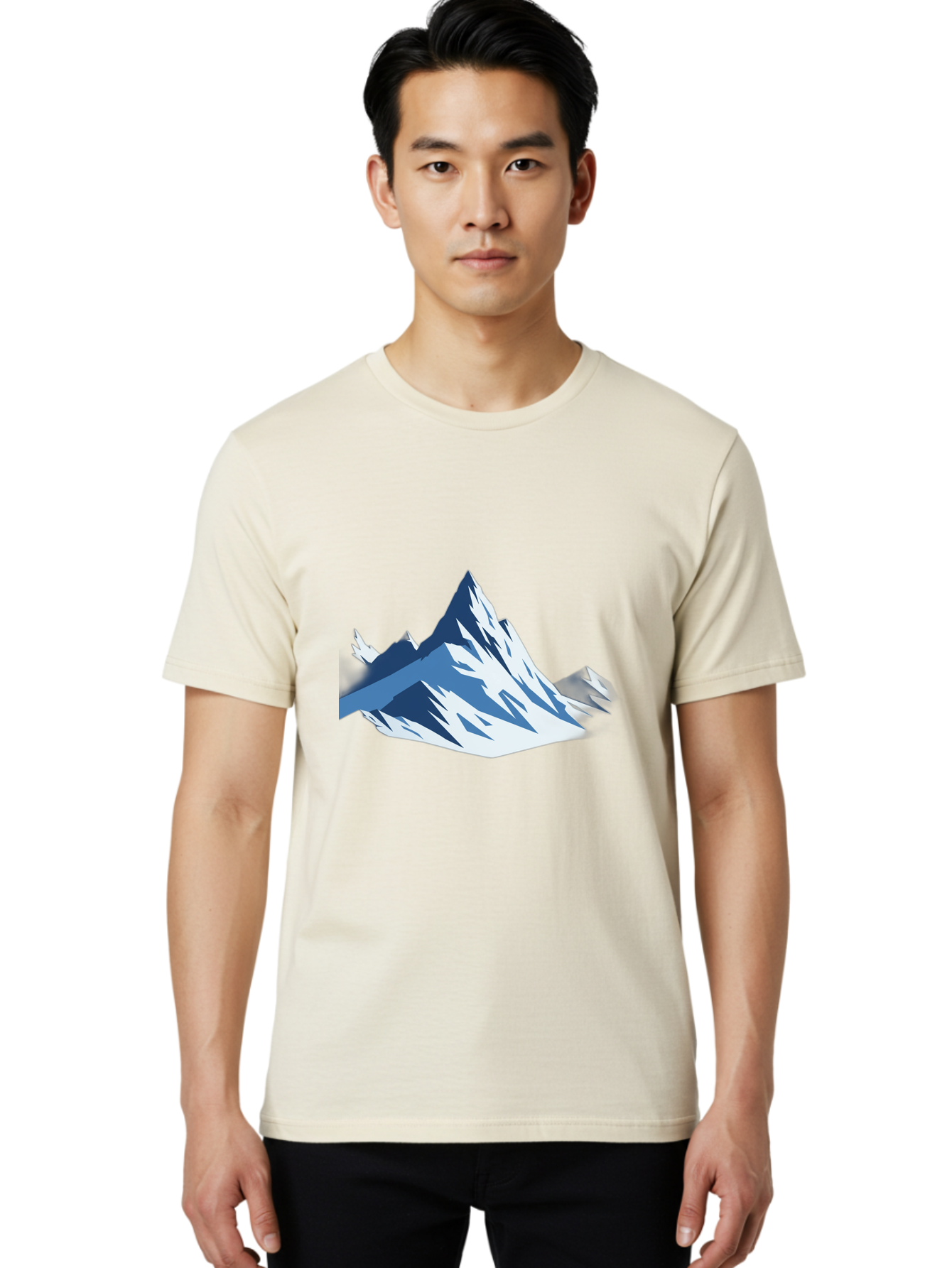 Mountain-Peak-1 Men'S Graphic Tee, 100% Cotton, Comfortable Casual Summer Wear, Machine Washable, Vintage Camera, Old Camera, Antique Camera, Black Camera, Classic Photography, Photography Equipment, Nostalgic Device, Film Camera, Camera Art Bag826