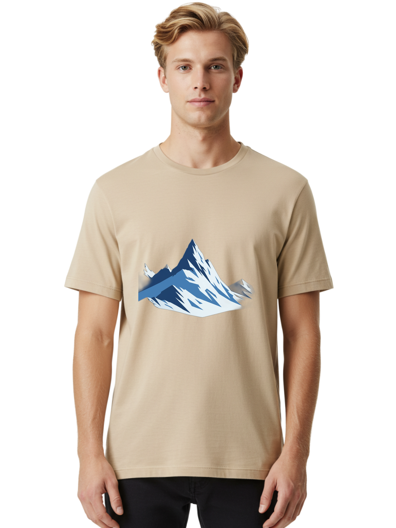 Mountain-Peak-1 Men'S Graphic Tee, 100% Cotton, Comfortable Casual Summer Wear, Machine Washable, Vintage Camera, Old Camera, Antique Camera, Black Camera, Classic Photography, Photography Equipment, Nostalgic Device, Film Camera, Camera Art Bag826
