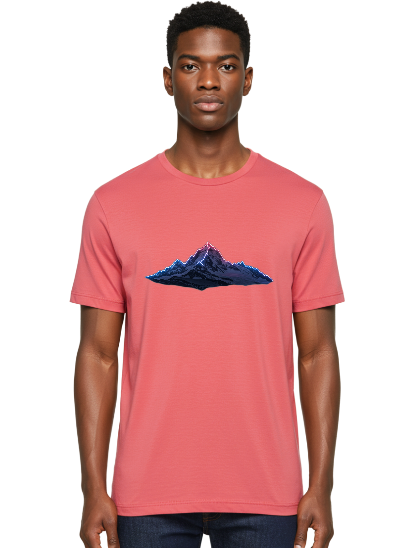 Mountain-Peak-2 Men'S Graphic Tee, 100% Cotton, Comfortable Casual Summer Wear, Machine Washable, Vintage Camera, Old Camera, Antique Camera, Black Camera, Classic Photography, Photography Equipment, Nostalgic Device, Film Camera, Camera Art Bag827
