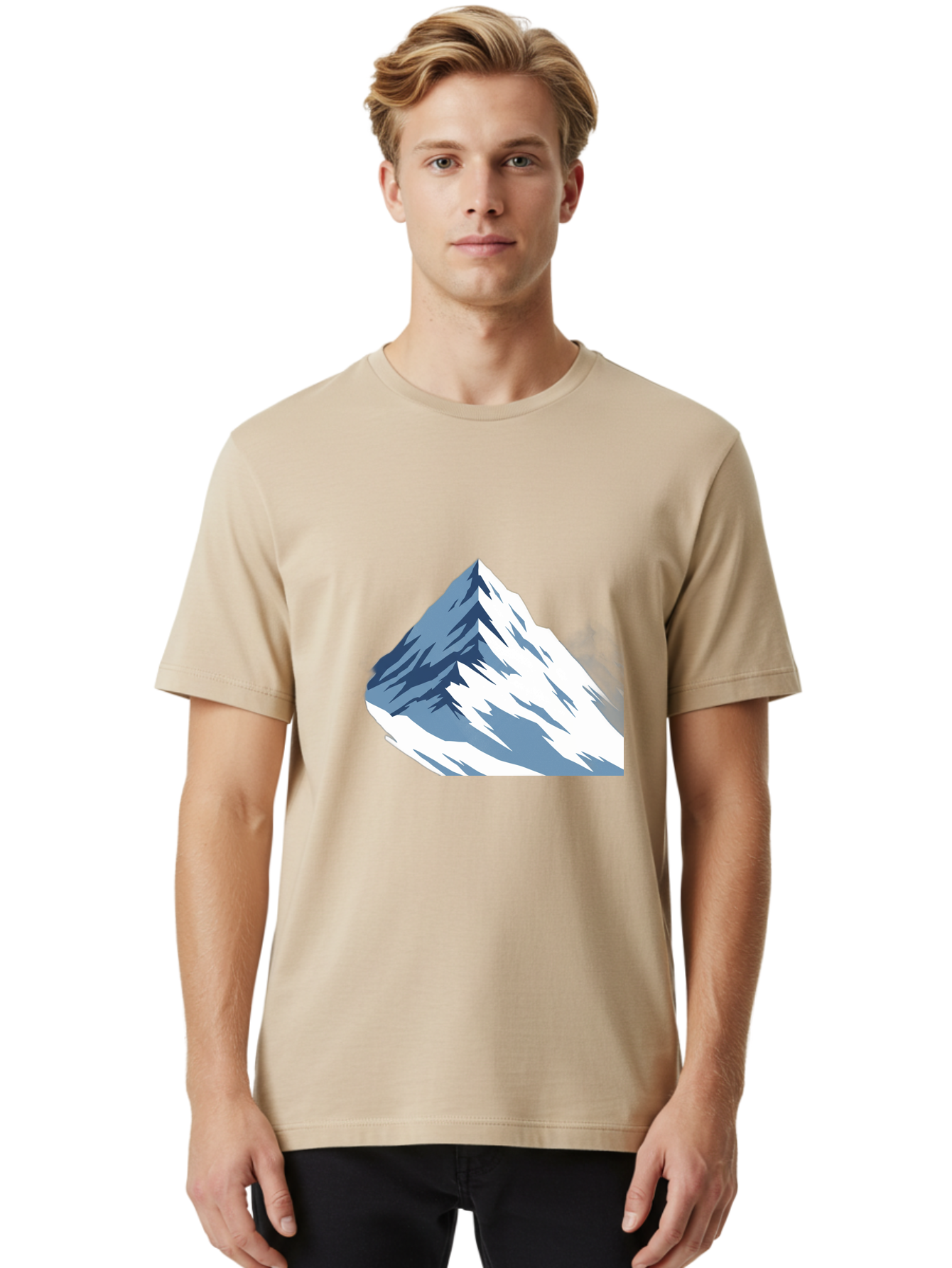 Mountain-Peak-3 Men'S Graphic Tee, 100% Cotton, Comfortable Casual Summer Wear, Machine Washable, Vintage Camera, Old Camera, Antique Camera, Black Camera, Classic Photography, Photography Equipment, Nostalgic Device, Film Camera, Camera Art Bag828