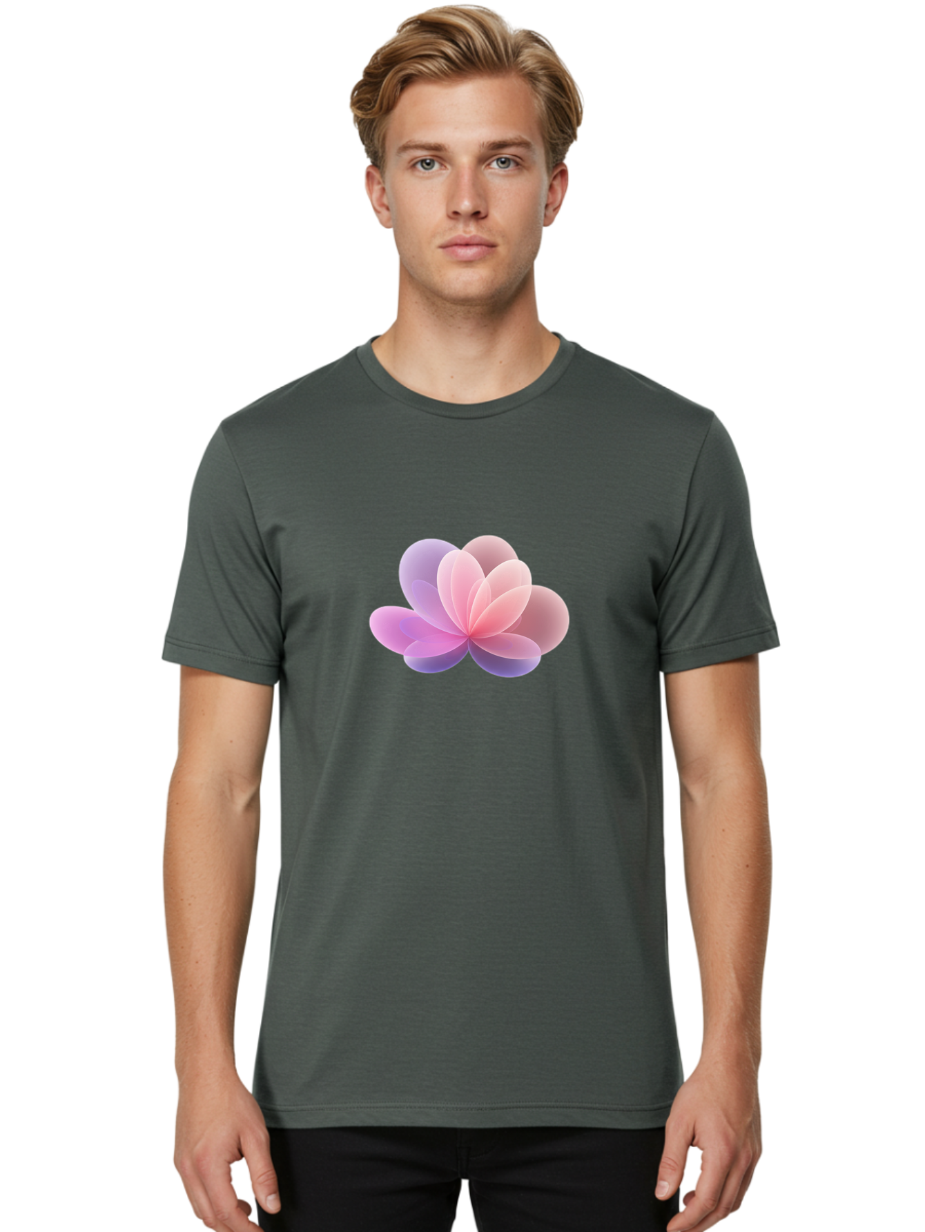 Multicolored-Flower Men'S Graphic Tee, 100% Cotton, Comfortable Casual Summer Wear, Machine Washable, Vintage Camera, Old Camera, Antique Camera, Black Camera, Classic Photography, Photography Equipment, Nostalgic Device, Film Camera, Bag831