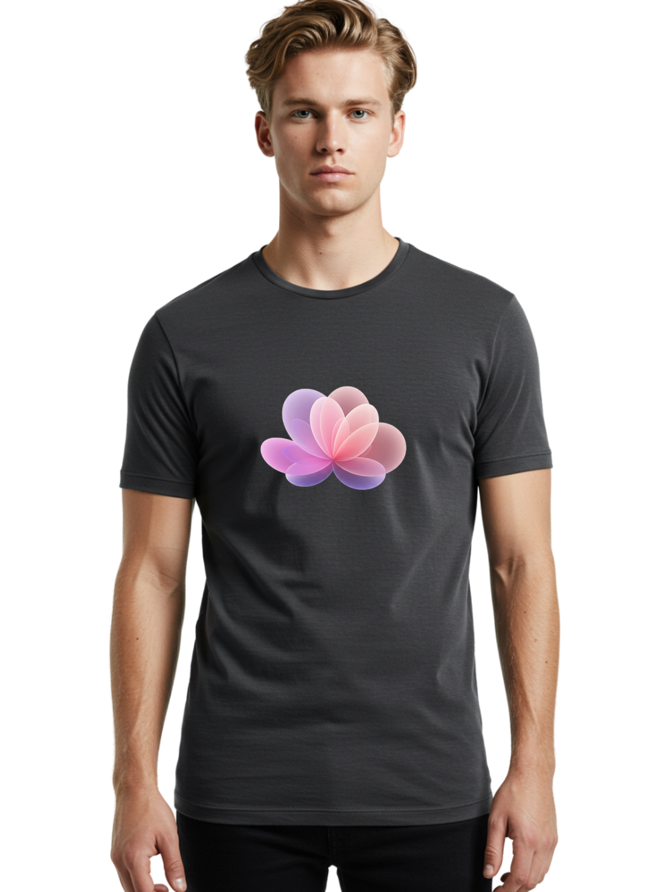 Multicolored-Flower Men'S Graphic Tee, 100% Cotton, Comfortable Casual Summer Wear, Machine Washable, Vintage Camera, Old Camera, Antique Camera, Black Camera, Classic Photography, Photography Equipment, Nostalgic Device, Film Camera, Bag831
