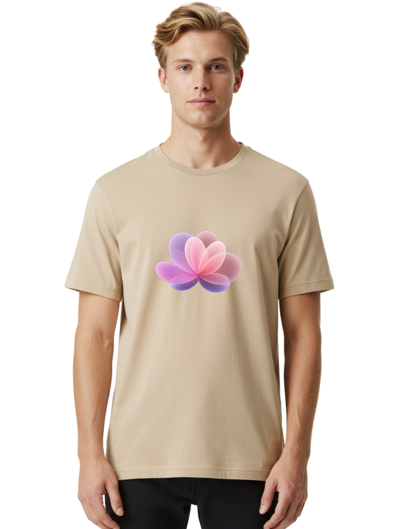 Multicolored-Flower Men'S Graphic Tee, 100% Cotton, Comfortable Casual Summer Wear, Machine Washable, Vintage Camera, Old Camera, Antique Camera, Black Camera, Classic Photography, Photography Equipment, Nostalgic Device, Film Camera, Bag831