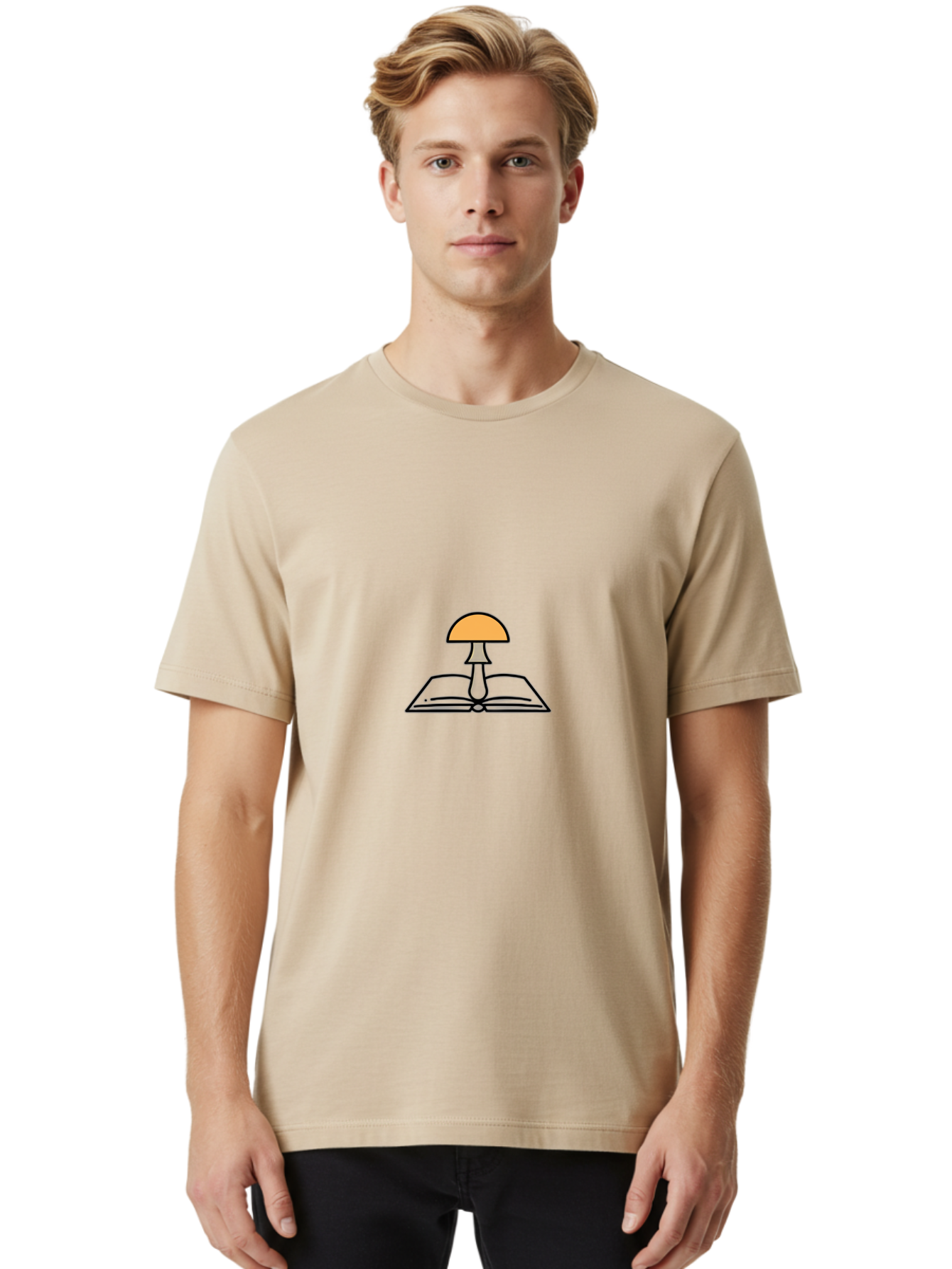 Mushroom-Book-2 Men'S Graphic Tee, 100% Cotton, Comfortable Casual Summer Wear, Machine Washable, Vintage Camera, Old Camera, Antique Camera, Black Camera, Classic Photography, Photography Equipment, Nostalgic Device, Film Camera, Camera Art Bag834
