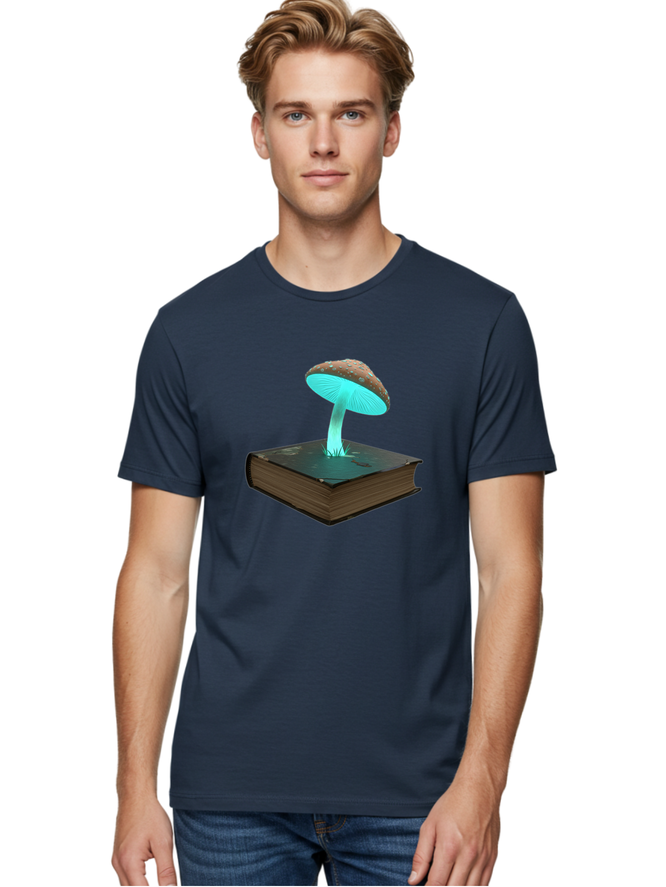 Mushroom-Book-3 Men'S Graphic Tee, 100% Cotton, Comfortable Casual Summer Wear, Machine Washable, Vintage Camera, Old Camera, Antique Camera, Black Camera, Classic Photography, Photography Equipment, Nostalgic Device, Film Camera, Camera Art Bag835