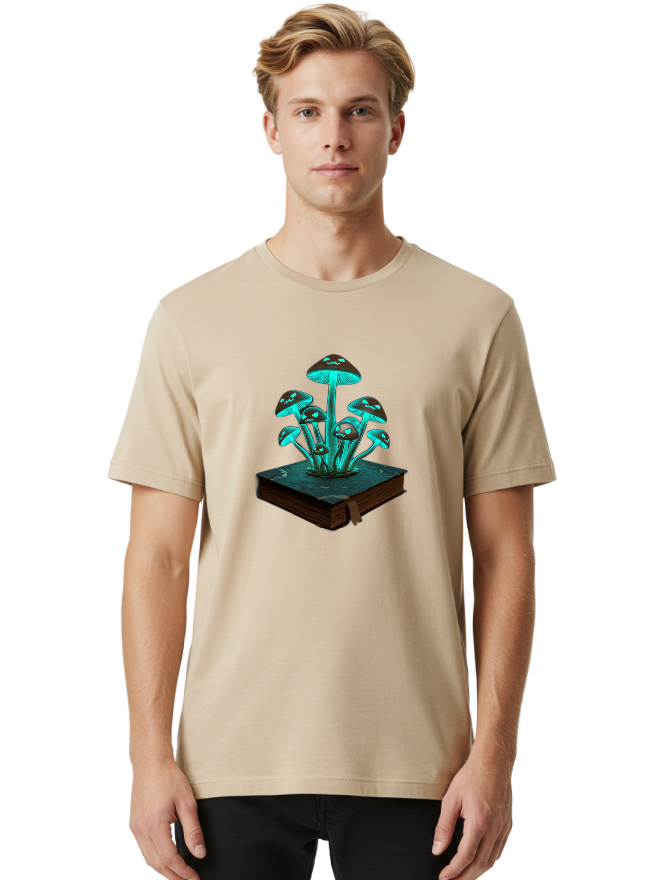 Mushroom-Book Men'S Graphic Tee, 100% Cotton, Comfortable Casual Summer Wear, Machine Washable, Vintage Camera, Old Camera, Antique Camera, Black Camera, Classic Photography, Photography Equipment, Nostalgic Device, Film Camera, Camera Art Bag836