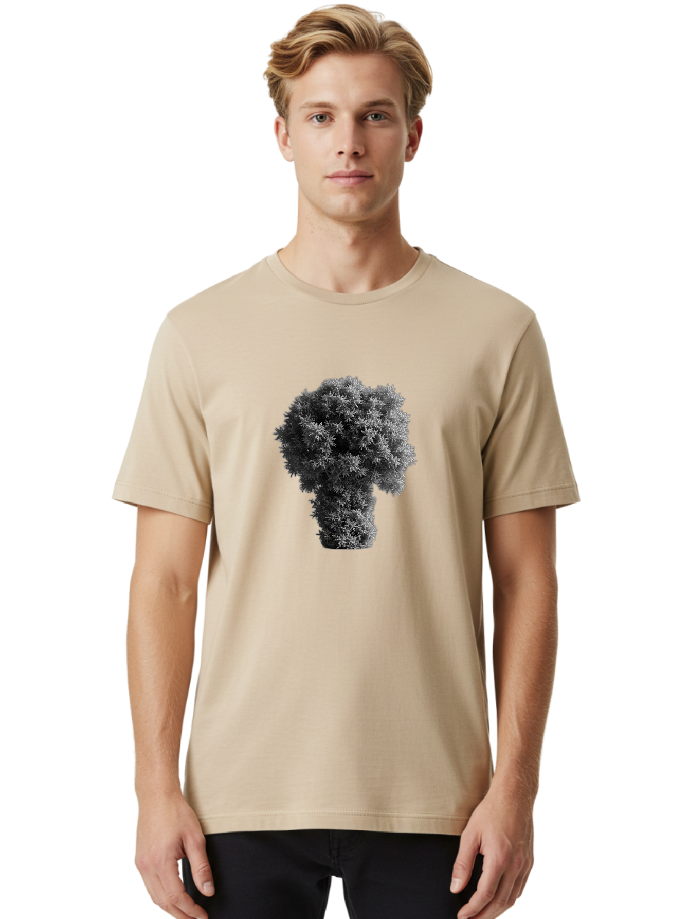 Mushroom-Cloud Men'S Graphic Tee, 100% Cotton, Comfortable Casual Summer Wear, Machine Washable, Vintage Camera, Old Camera, Antique Camera, Black Camera, Classic Photography, Photography Equipment, Nostalgic Device, Film Camera, Camera Art Bag837