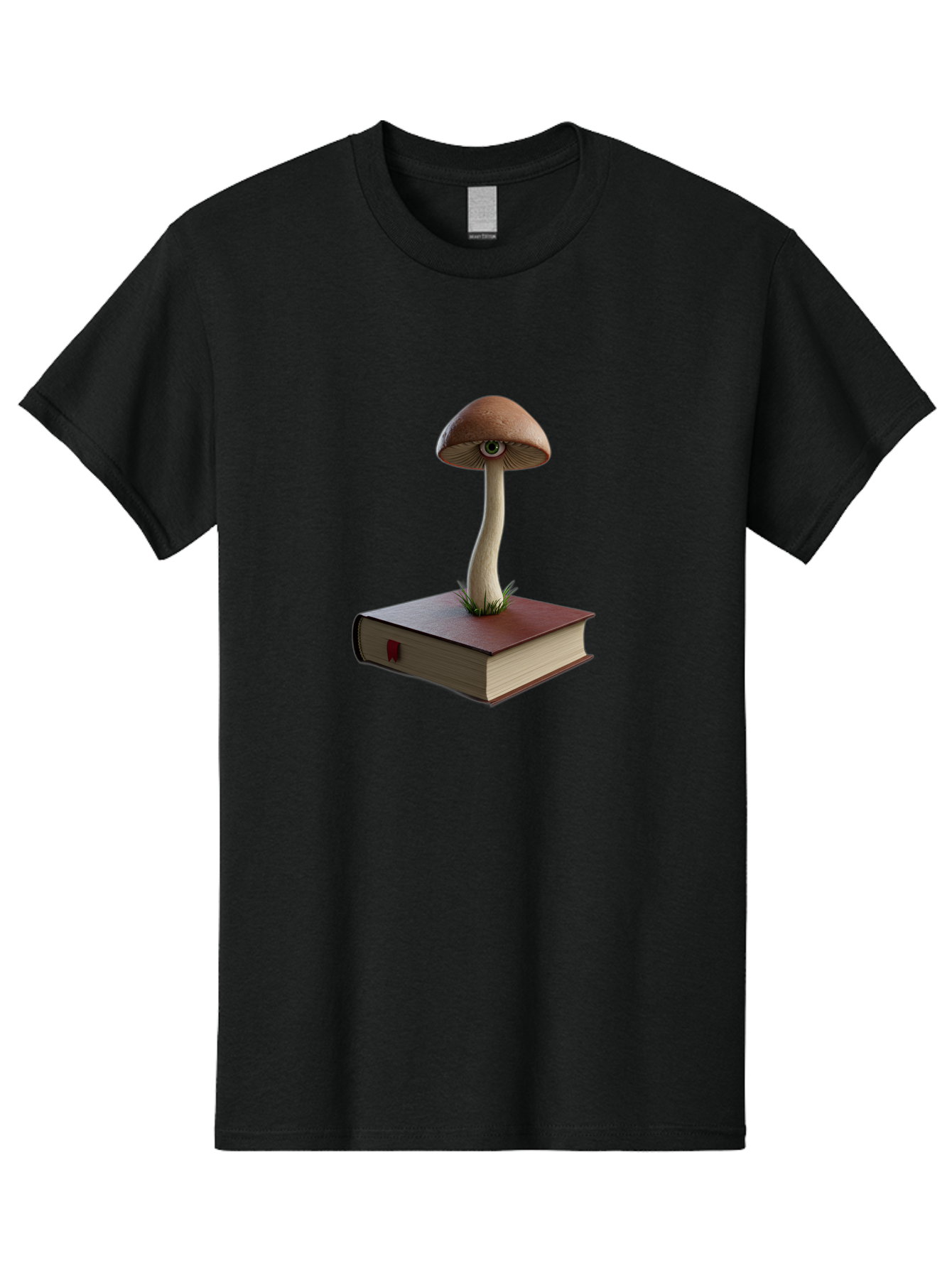 Mushroom-On-Book Men'S Graphic Tee, 100% Cotton, Comfortable Casual Summer Wear, Machine Washable, Vintage Camera, Old Camera, Antique Camera, Black Camera, Classic Photography, Photography Equipment, Nostalgic Device, Film Camera, Camera Art Bag840