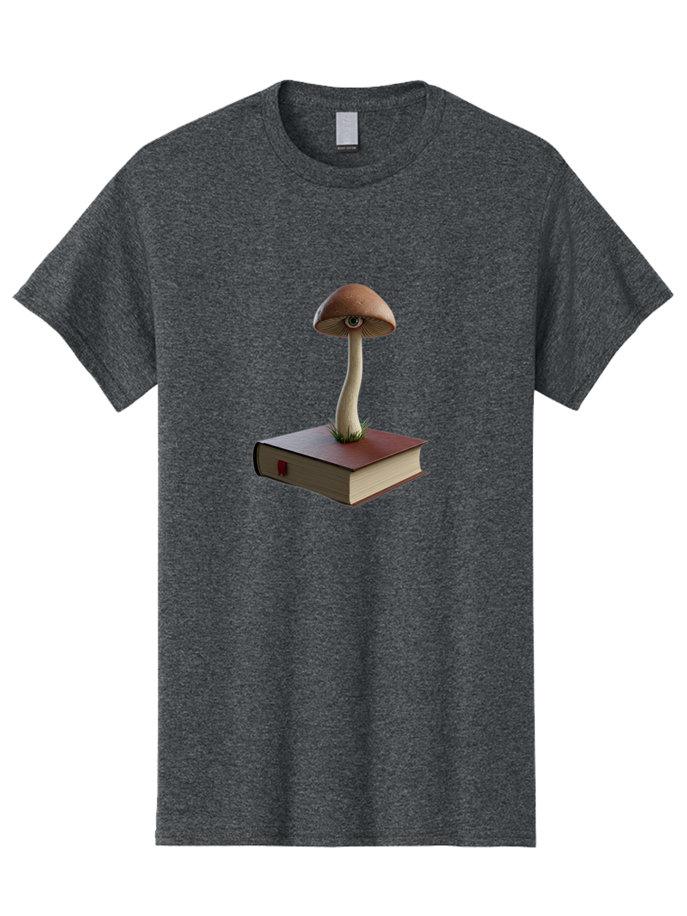 Mushroom-On-Book Men'S Graphic Tee, 100% Cotton, Comfortable Casual Summer Wear, Machine Washable, Vintage Camera, Old Camera, Antique Camera, Black Camera, Classic Photography, Photography Equipment, Nostalgic Device, Film Camera, Camera Art Bag840