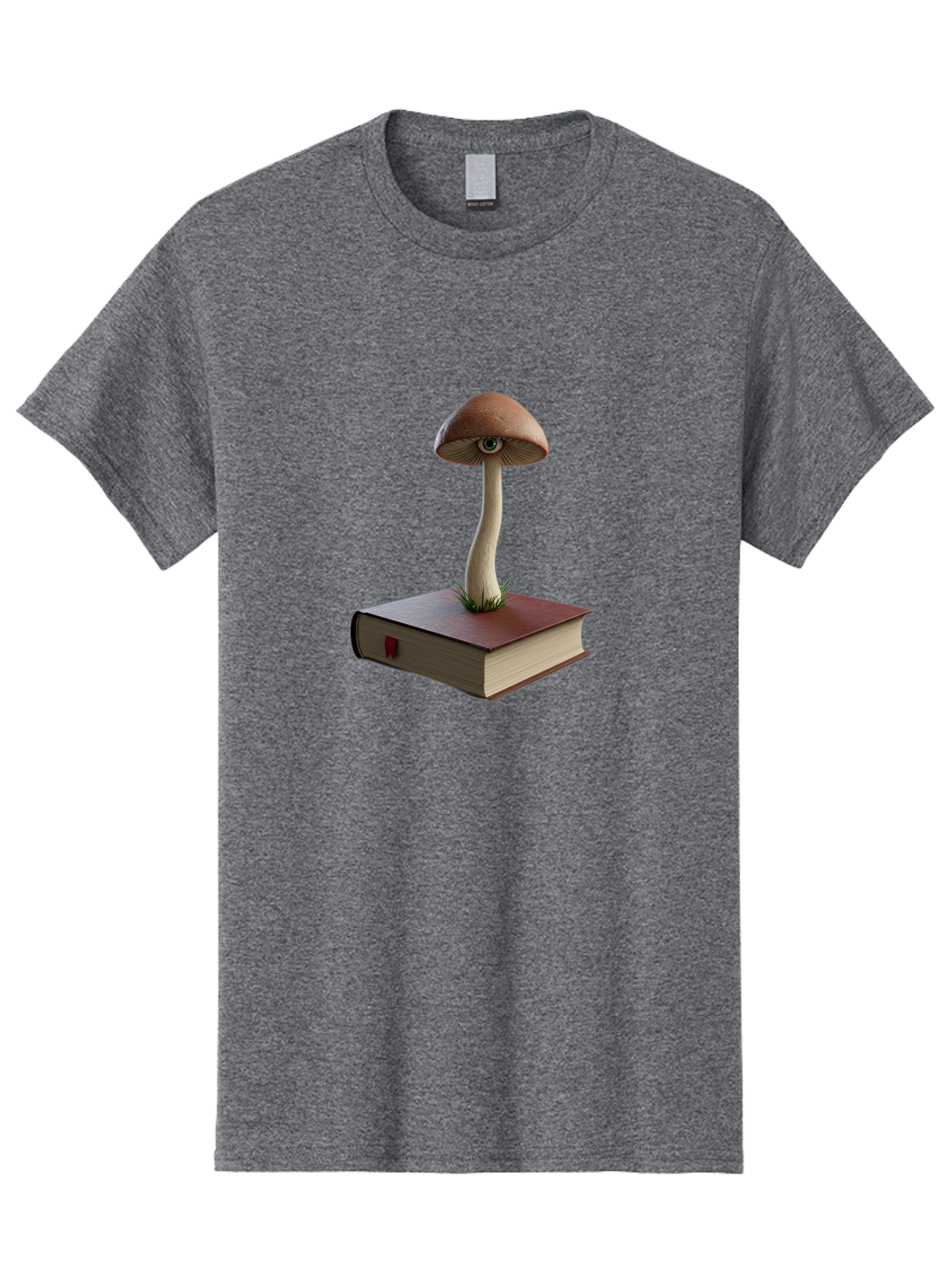 Mushroom-On-Book Men'S Graphic Tee, 100% Cotton, Comfortable Casual Summer Wear, Machine Washable, Vintage Camera, Old Camera, Antique Camera, Black Camera, Classic Photography, Photography Equipment, Nostalgic Device, Film Camera, Camera Art Bag840