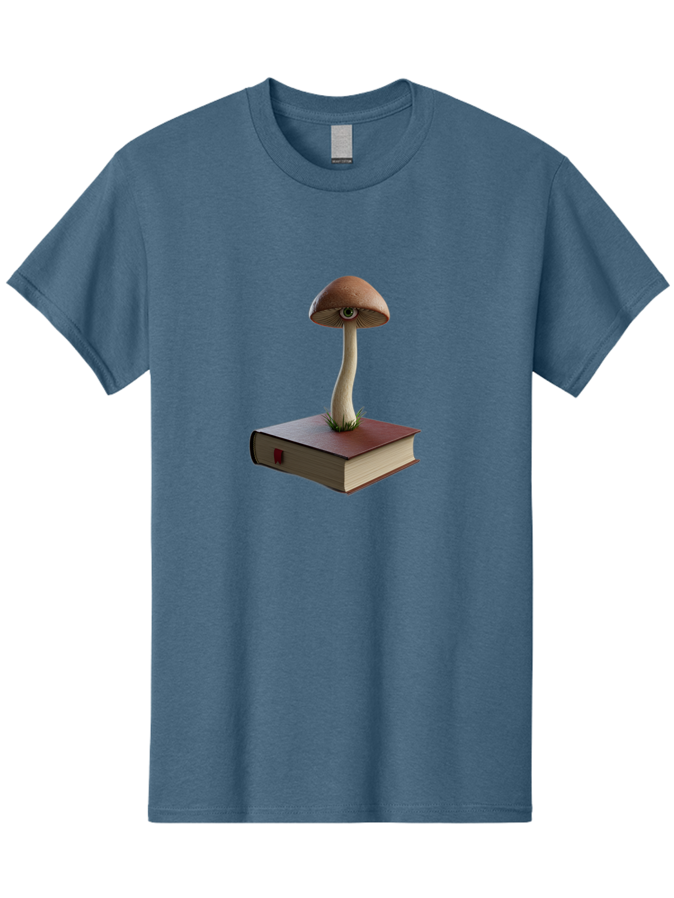 Mushroom-On-Book Men'S Graphic Tee, 100% Cotton, Comfortable Casual Summer Wear, Machine Washable, Vintage Camera, Old Camera, Antique Camera, Black Camera, Classic Photography, Photography Equipment, Nostalgic Device, Film Camera, Camera Art Bag840