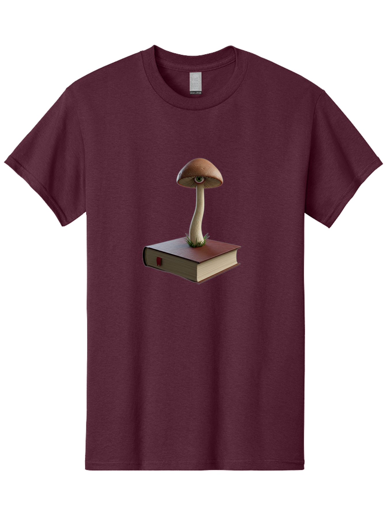 Mushroom-On-Book Men'S Graphic Tee, 100% Cotton, Comfortable Casual Summer Wear, Machine Washable, Vintage Camera, Old Camera, Antique Camera, Black Camera, Classic Photography, Photography Equipment, Nostalgic Device, Film Camera, Camera Art Bag840