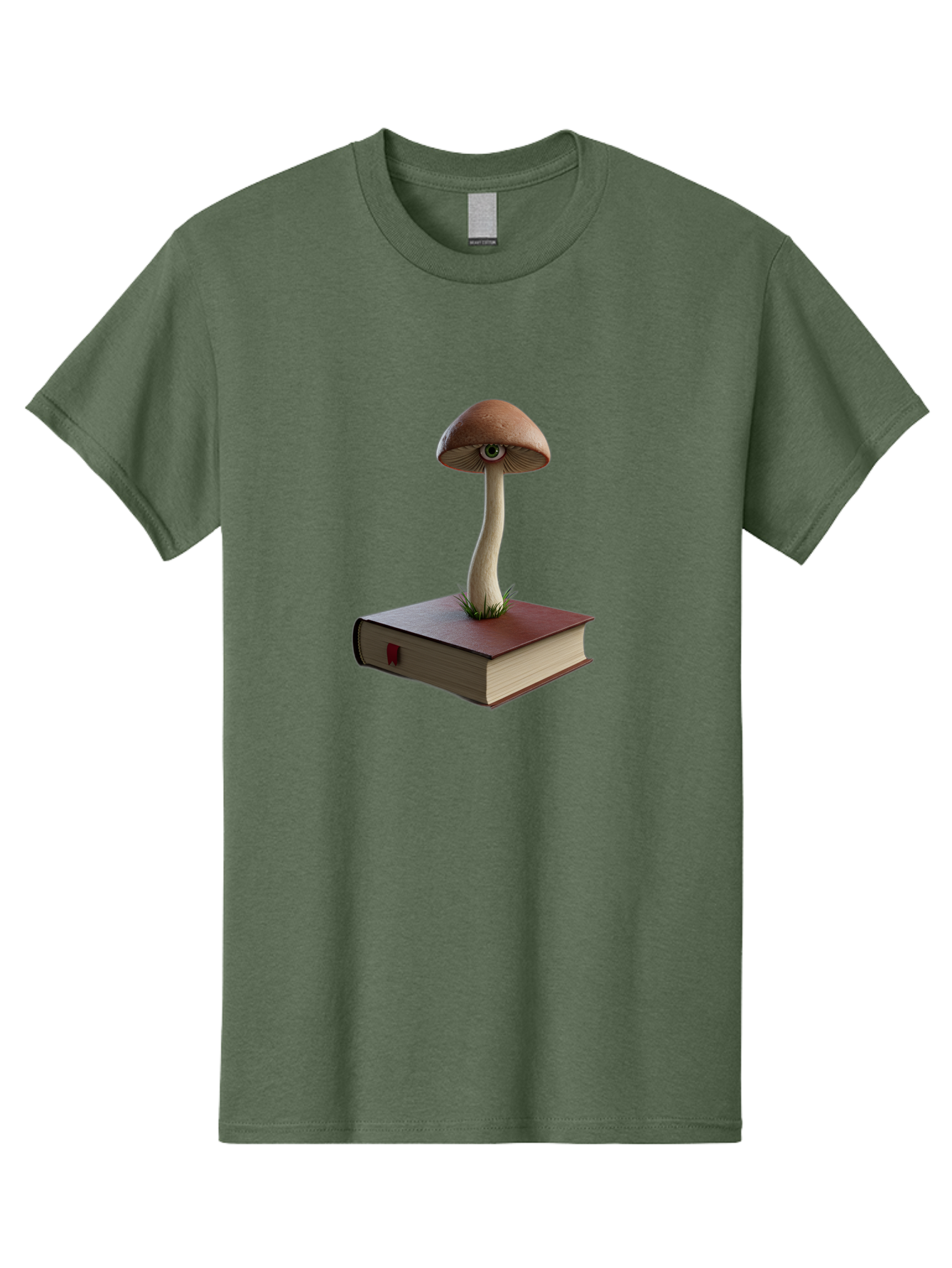 Mushroom-On-Book Men'S Graphic Tee, 100% Cotton, Comfortable Casual Summer Wear, Machine Washable, Vintage Camera, Old Camera, Antique Camera, Black Camera, Classic Photography, Photography Equipment, Nostalgic Device, Film Camera, Camera Art Bag840