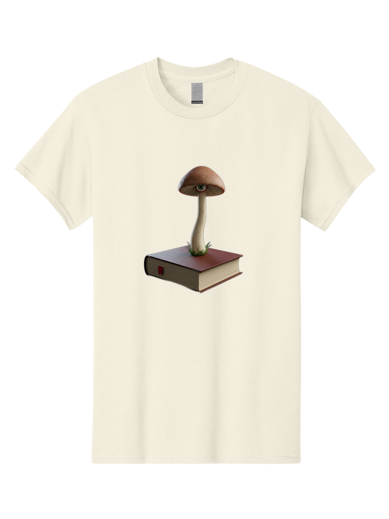 Mushroom-On-Book Men'S Graphic Tee, 100% Cotton, Comfortable Casual Summer Wear, Machine Washable, Vintage Camera, Old Camera, Antique Camera, Black Camera, Classic Photography, Photography Equipment, Nostalgic Device, Film Camera, Camera Art Bag840