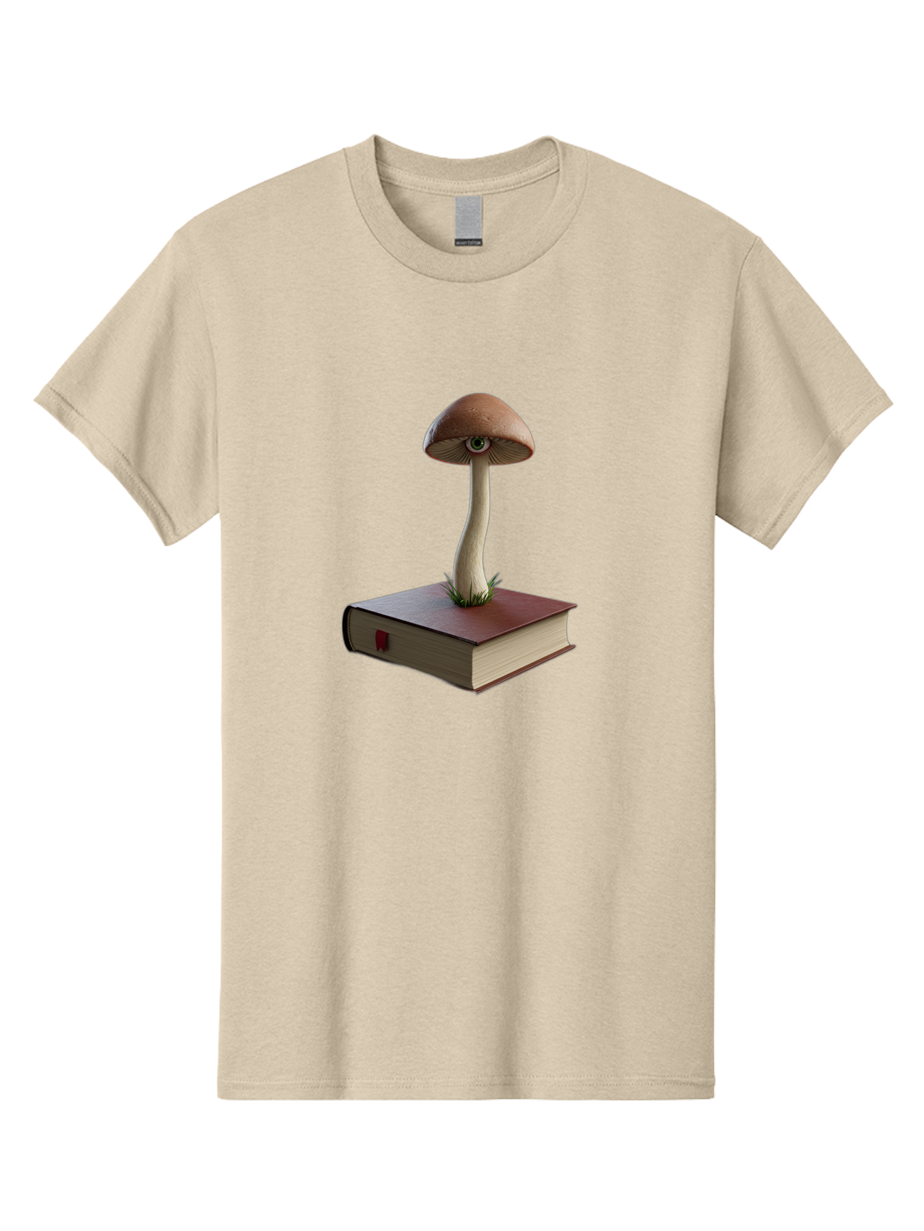 Mushroom-On-Book Men'S Graphic Tee, 100% Cotton, Comfortable Casual Summer Wear, Machine Washable, Vintage Camera, Old Camera, Antique Camera, Black Camera, Classic Photography, Photography Equipment, Nostalgic Device, Film Camera, Camera Art Bag840
