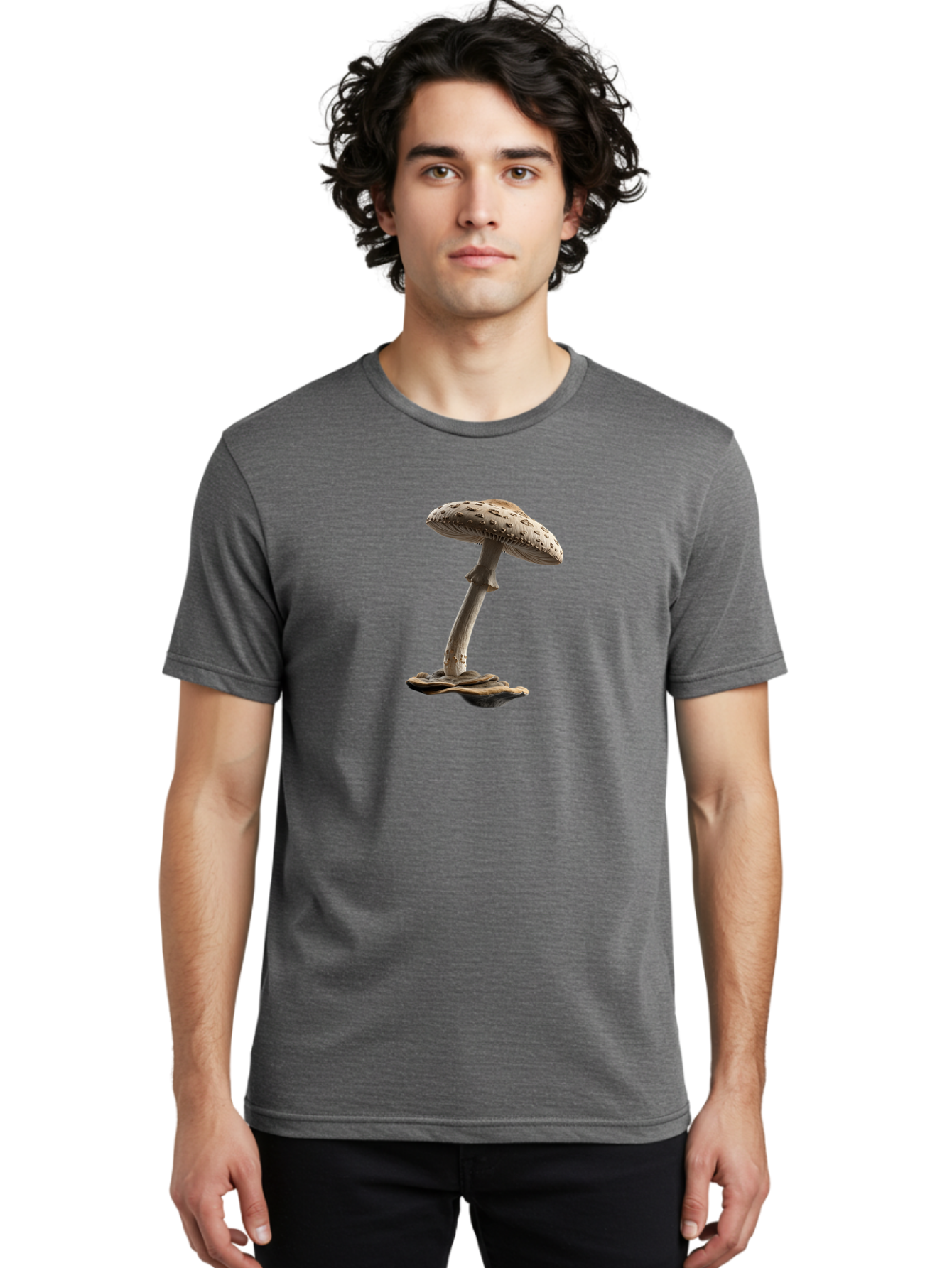 Mushroom Men'S Graphic Tee, 100% Cotton, Comfortable Casual Summer Wear, Machine Washable, Vintage Camera, Old Camera, Antique Camera, Black Camera, Classic Photography, Photography Equipment, Nostalgic Device, Film Camera, Camera Art Bag841