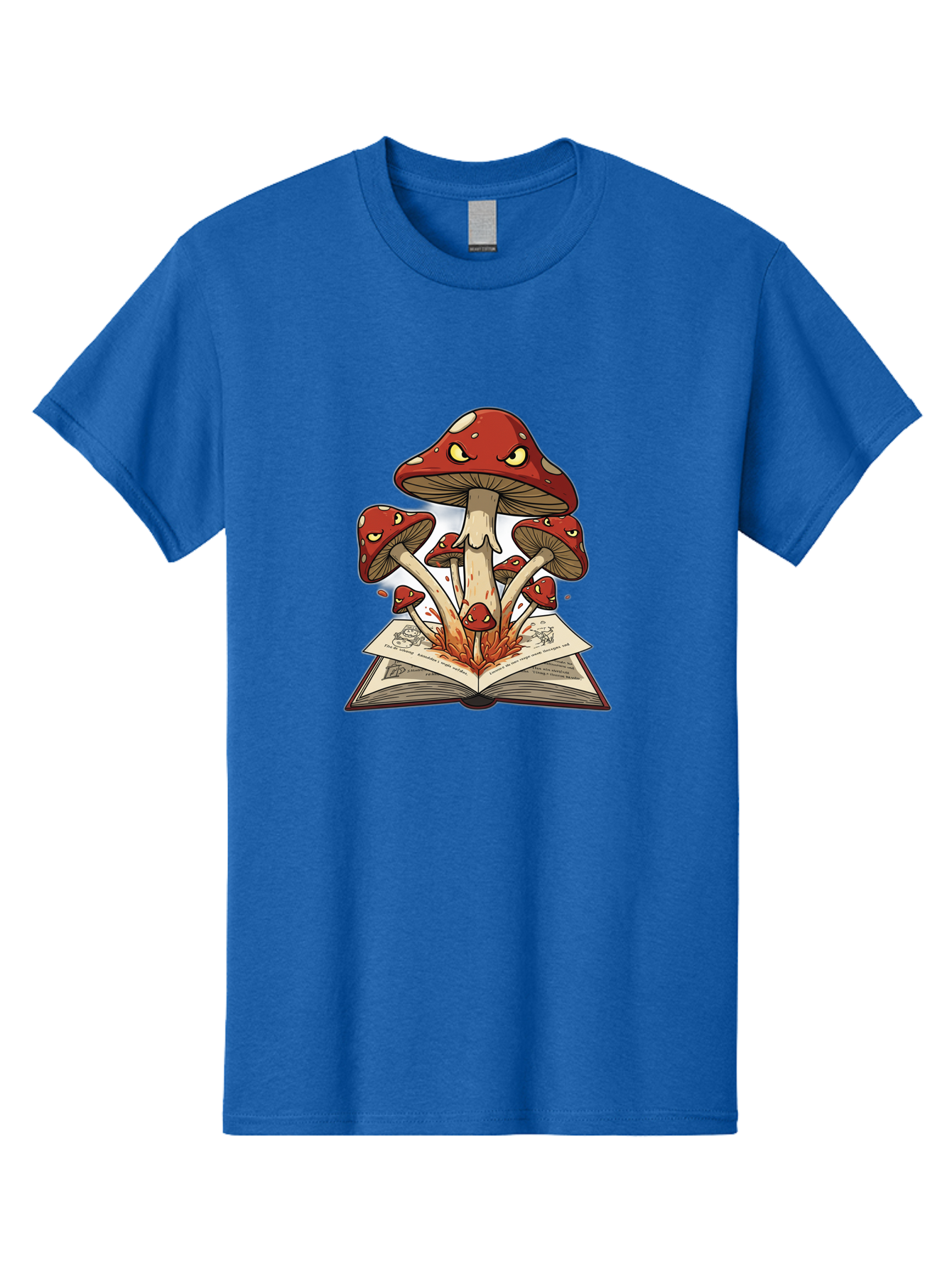 Mushrooms-Emerging-From-Book-1 Men'S Graphic Tee, 100% Cotton, Comfortable Casual Summer Wear, Machine Washable, Vintage Camera, Old Camera, Antique Camera, Black Camera, Classic Photography, Photography Equipment, Nostalgic Device, Bag842