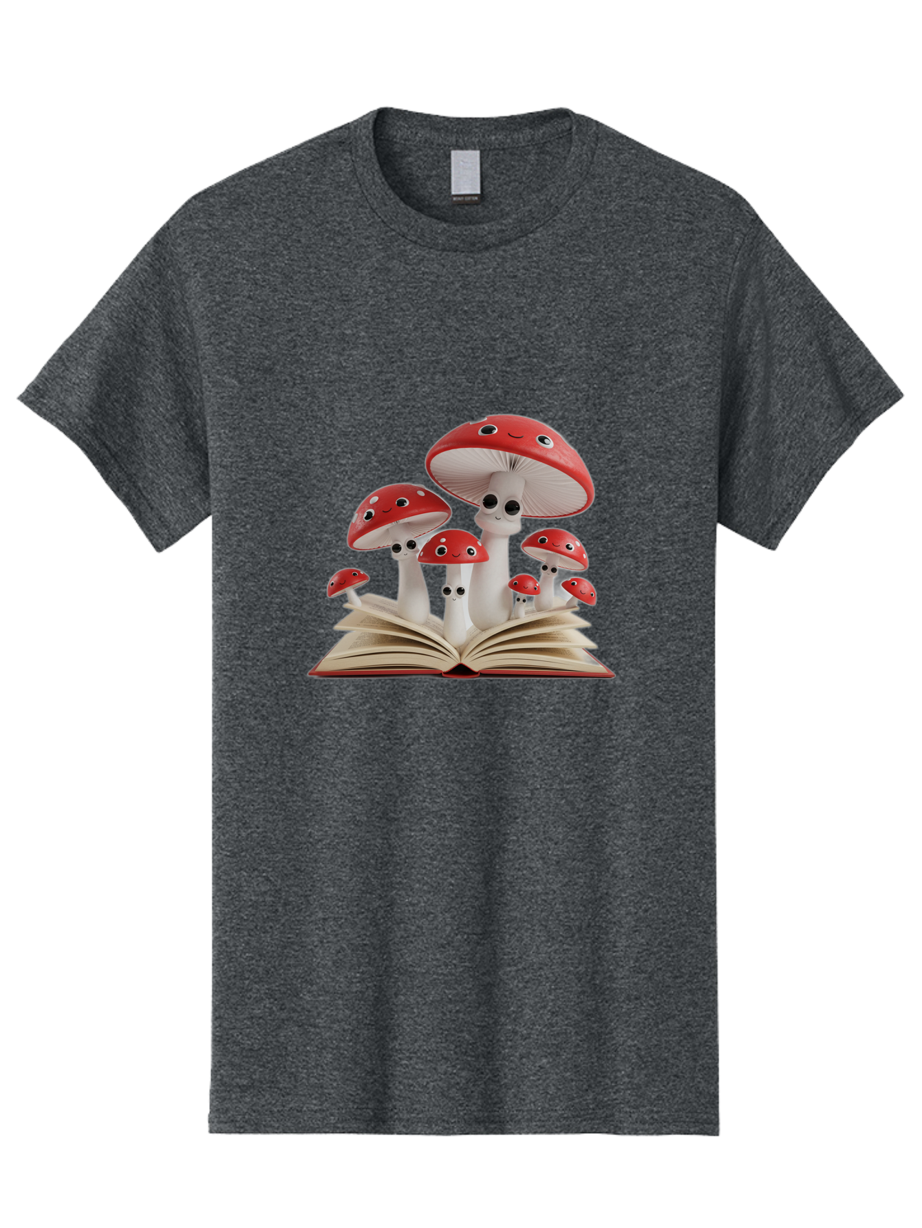 Mushrooms-Emerging-From-Book Men'S Graphic Tee, 100% Cotton, Comfortable Casual Summer Wear, Machine Washable, Vintage Camera, Old Camera, Antique Camera, Black Camera, Classic Photography, Photography Equipment, Nostalgic Device, Film Camera, Bag843