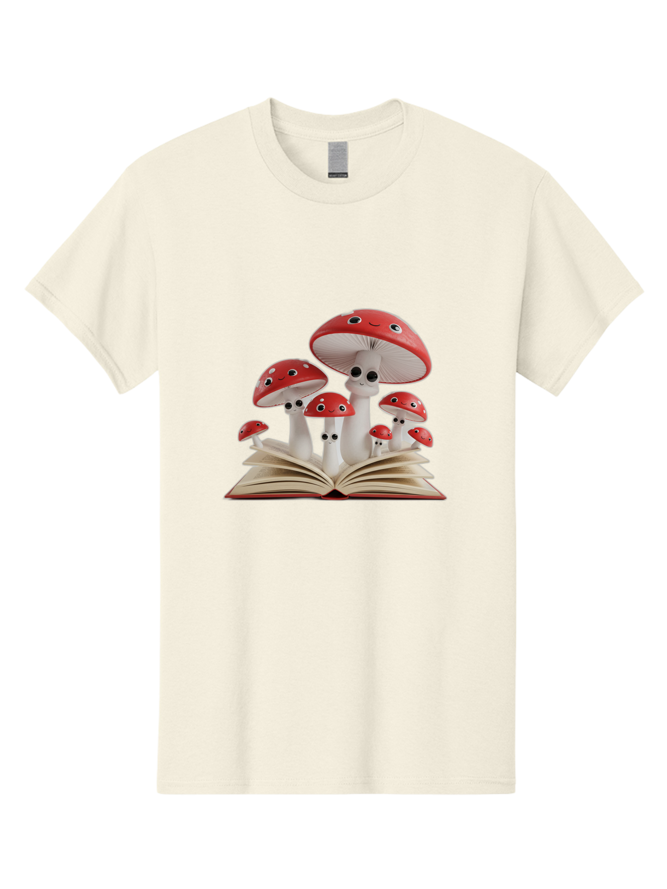 Mushrooms-Emerging-From-Book Men'S Graphic Tee, 100% Cotton, Comfortable Casual Summer Wear, Machine Washable, Vintage Camera, Old Camera, Antique Camera, Black Camera, Classic Photography, Photography Equipment, Nostalgic Device, Film Camera, Bag843