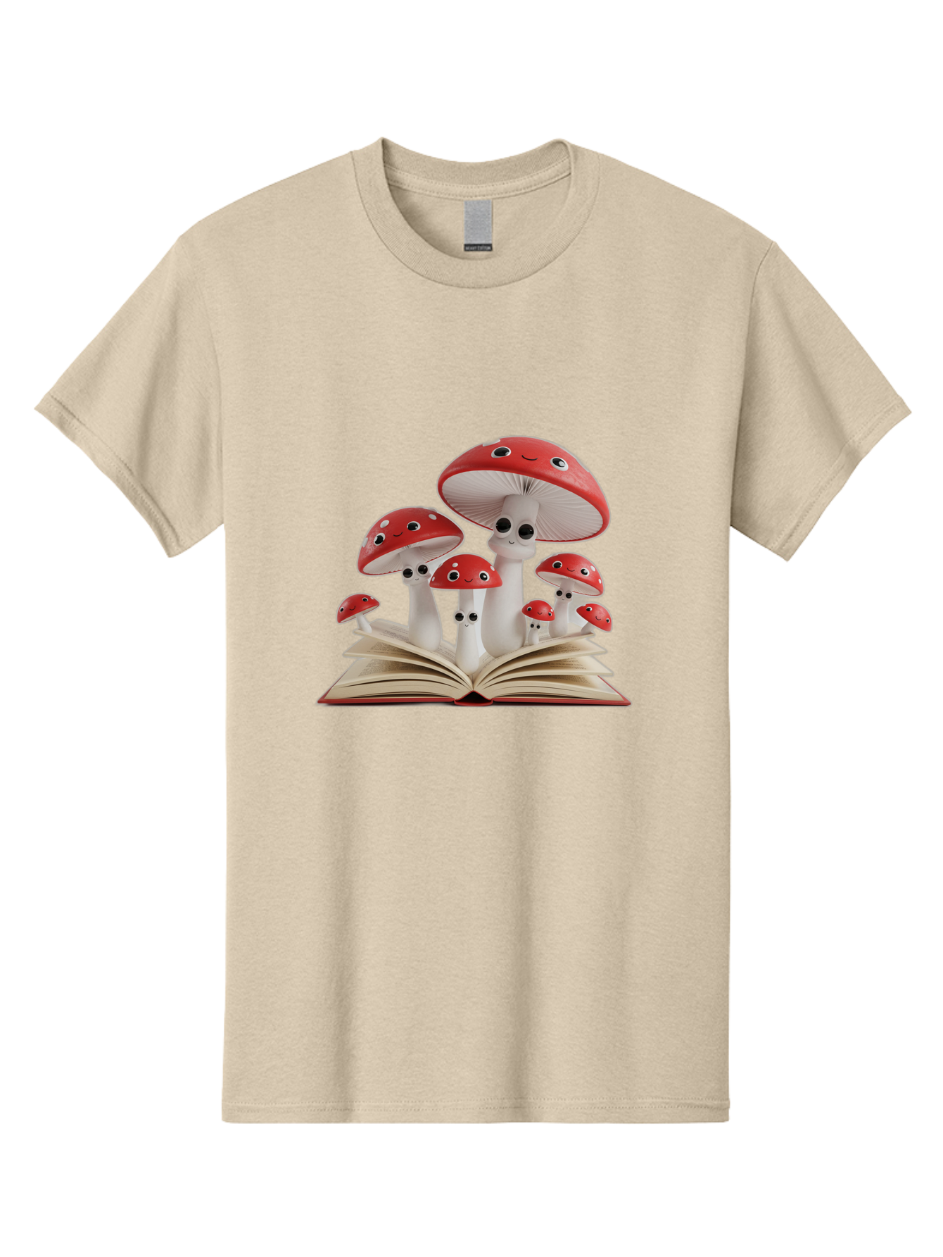 Mushrooms-Emerging-From-Book Men'S Graphic Tee, 100% Cotton, Comfortable Casual Summer Wear, Machine Washable, Vintage Camera, Old Camera, Antique Camera, Black Camera, Classic Photography, Photography Equipment, Nostalgic Device, Film Camera, Bag843