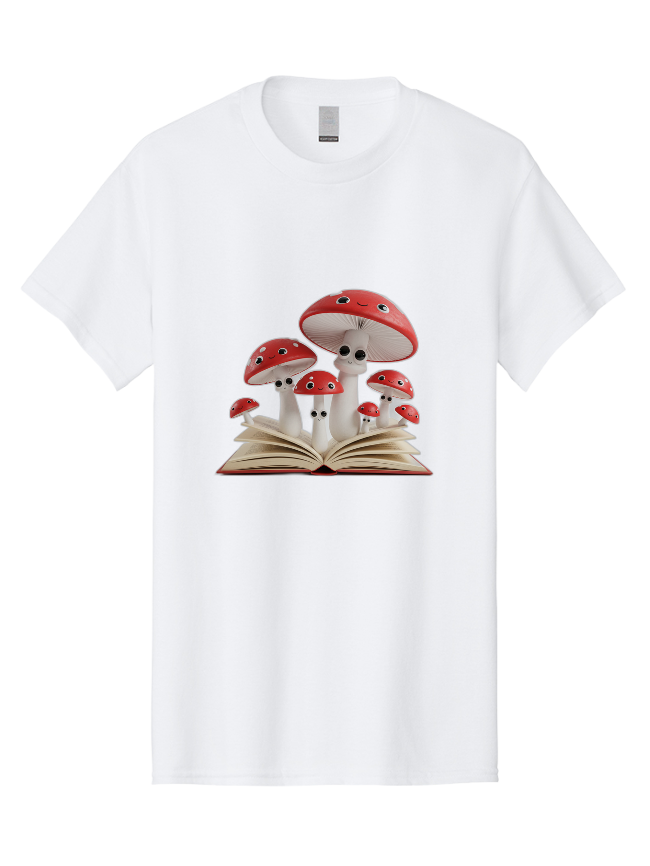 Mushrooms-Emerging-From-Book Men'S Graphic Tee, 100% Cotton, Comfortable Casual Summer Wear, Machine Washable, Vintage Camera, Old Camera, Antique Camera, Black Camera, Classic Photography, Photography Equipment, Nostalgic Device, Film Camera, Bag843