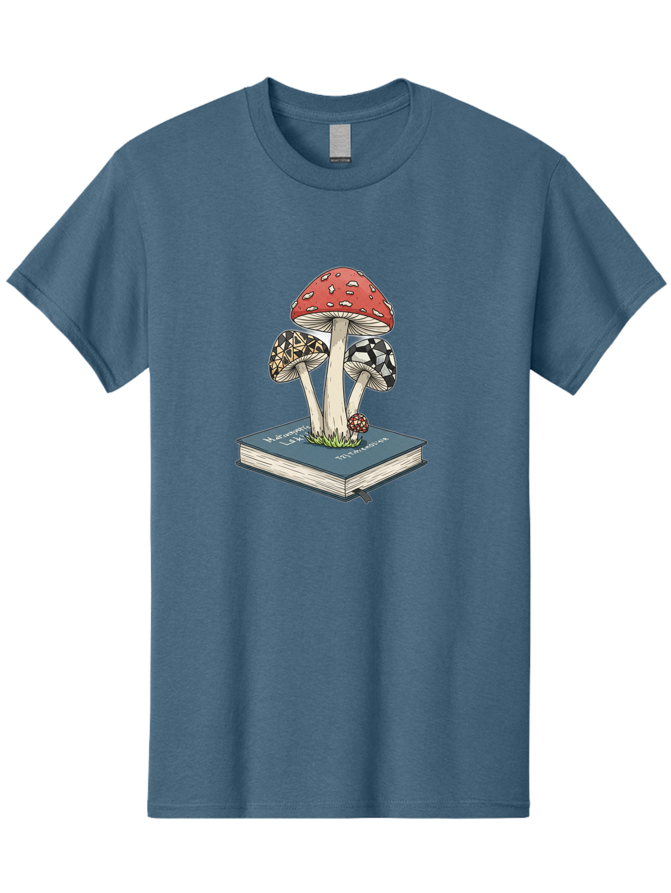 Mushrooms-On-Book-1 Men'S Graphic Tee, 100% Cotton, Comfortable Casual Summer Wear, Machine Washable, Vintage Camera, Old Camera, Antique Camera, Black Camera, Classic Photography, Photography Equipment, Nostalgic Device, Film Camera, Bag845