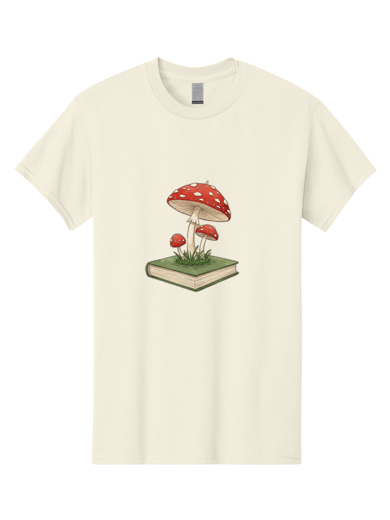 Mushrooms-On-Book-2 Men'S Graphic Tee, 100% Cotton, Comfortable Casual Summer Wear, Machine Washable, Vintage Camera, Old Camera, Antique Camera, Black Camera, Classic Photography, Photography Equipment, Nostalgic Device, Film Camera, Bag846