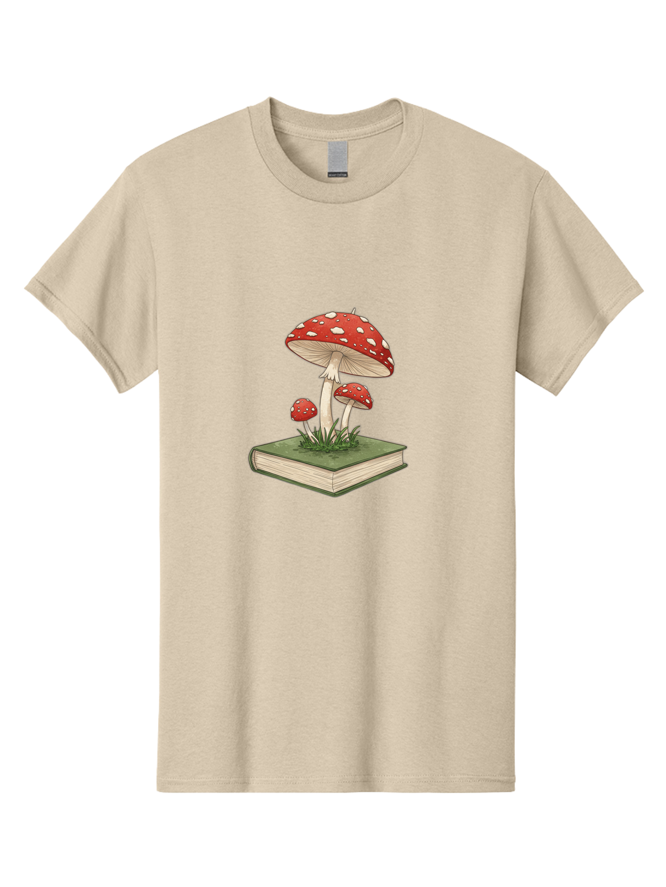 Mushrooms-On-Book-2 Men'S Graphic Tee, 100% Cotton, Comfortable Casual Summer Wear, Machine Washable, Vintage Camera, Old Camera, Antique Camera, Black Camera, Classic Photography, Photography Equipment, Nostalgic Device, Film Camera, Bag846
