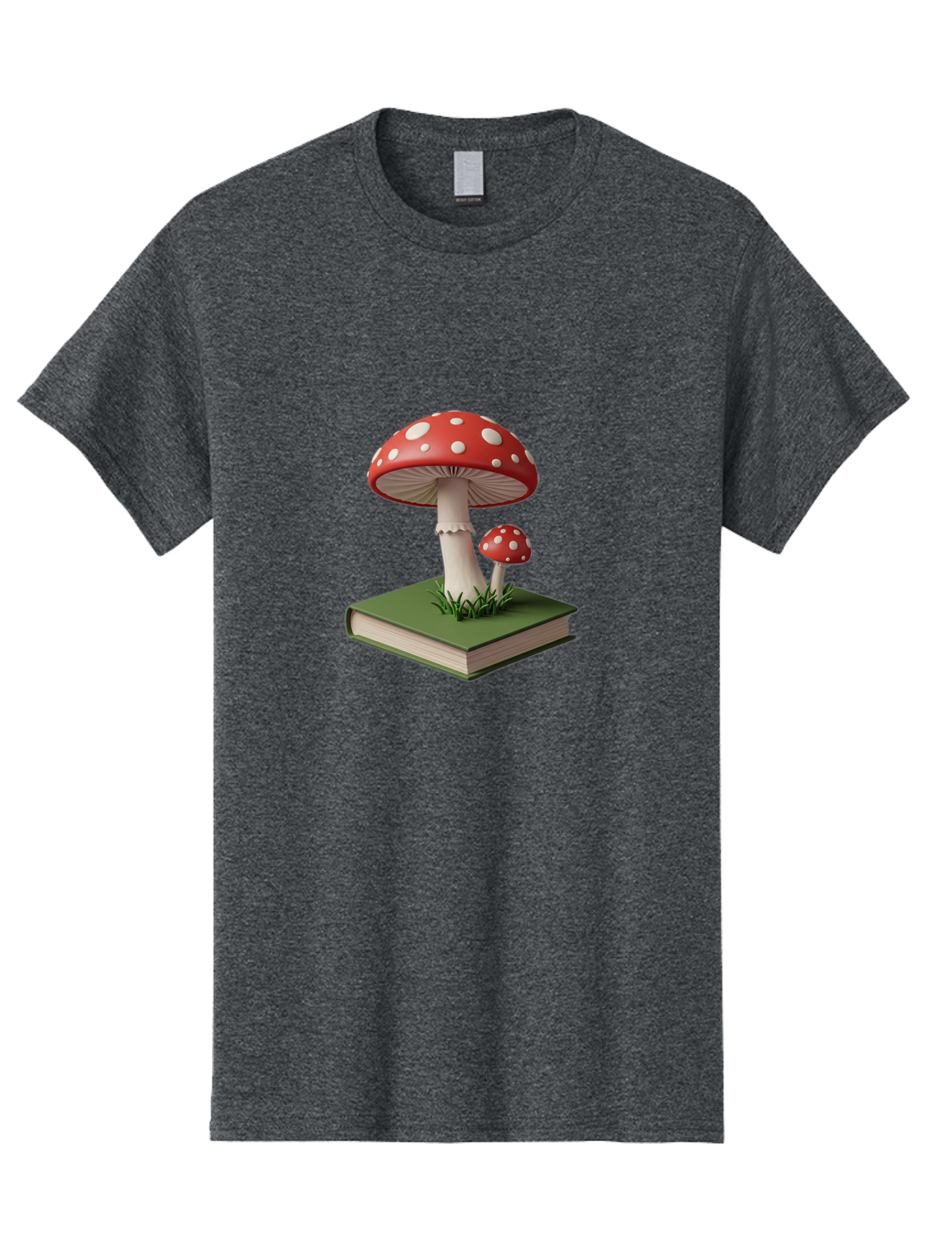 Mushrooms-On-Book-3 Men'S Graphic Tee, 100% Cotton, Comfortable Casual Summer Wear, Machine Washable, Vintage Camera, Old Camera, Antique Camera, Black Camera, Classic Photography, Photography Equipment, Nostalgic Device, Film Camera, Bag847