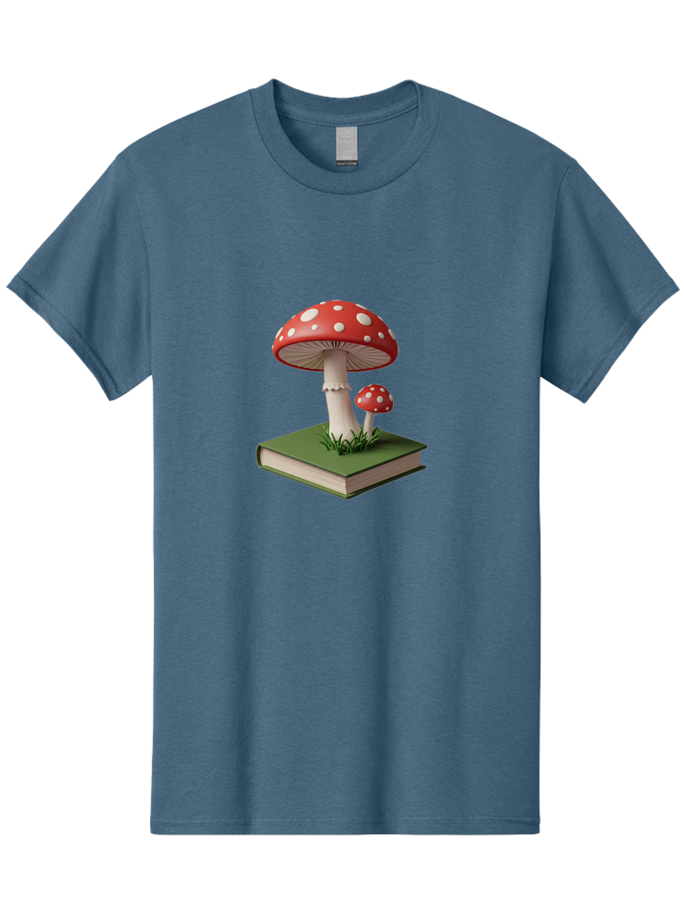 Mushrooms-On-Book-3 Men'S Graphic Tee, 100% Cotton, Comfortable Casual Summer Wear, Machine Washable, Vintage Camera, Old Camera, Antique Camera, Black Camera, Classic Photography, Photography Equipment, Nostalgic Device, Film Camera, Bag847