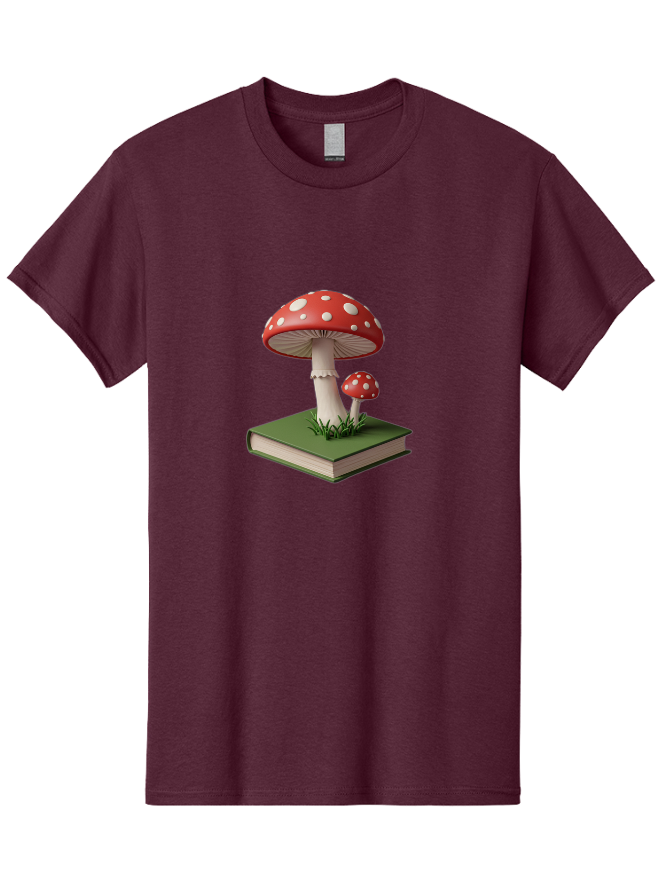 Mushrooms-On-Book-3 Men'S Graphic Tee, 100% Cotton, Comfortable Casual Summer Wear, Machine Washable, Vintage Camera, Old Camera, Antique Camera, Black Camera, Classic Photography, Photography Equipment, Nostalgic Device, Film Camera, Bag847