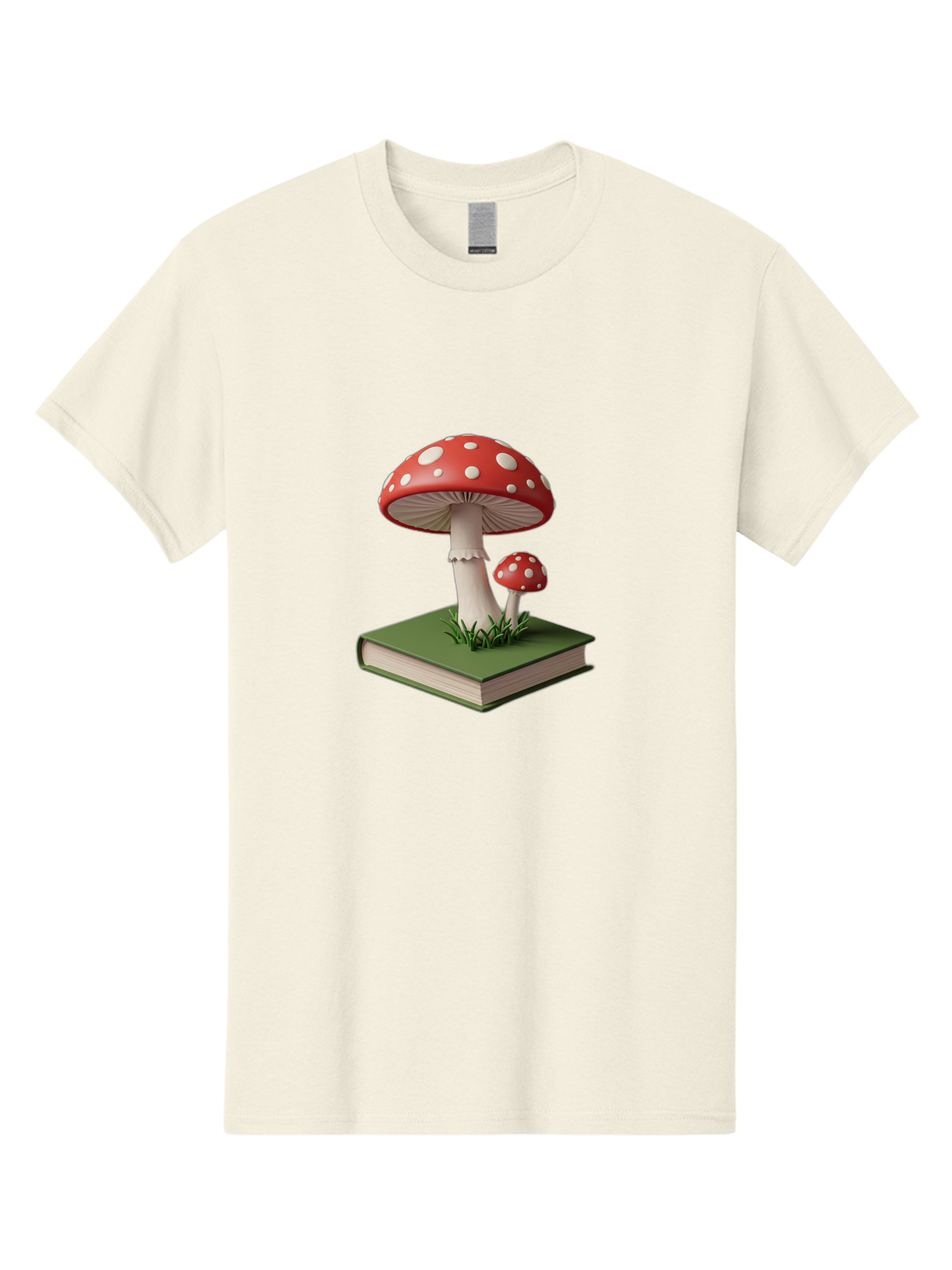 Mushrooms-On-Book-3 Men'S Graphic Tee, 100% Cotton, Comfortable Casual Summer Wear, Machine Washable, Vintage Camera, Old Camera, Antique Camera, Black Camera, Classic Photography, Photography Equipment, Nostalgic Device, Film Camera, Bag847