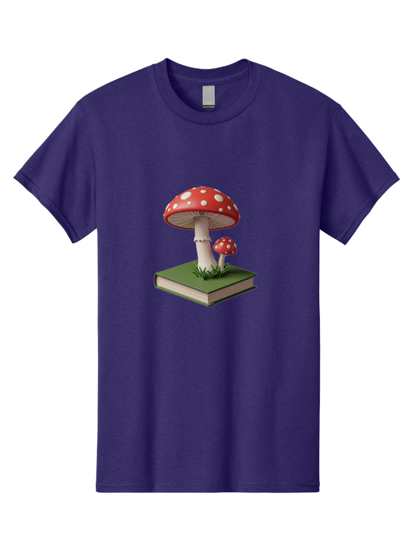 Mushrooms-On-Book-3 Men'S Graphic Tee, 100% Cotton, Comfortable Casual Summer Wear, Machine Washable, Vintage Camera, Old Camera, Antique Camera, Black Camera, Classic Photography, Photography Equipment, Nostalgic Device, Film Camera, Bag847