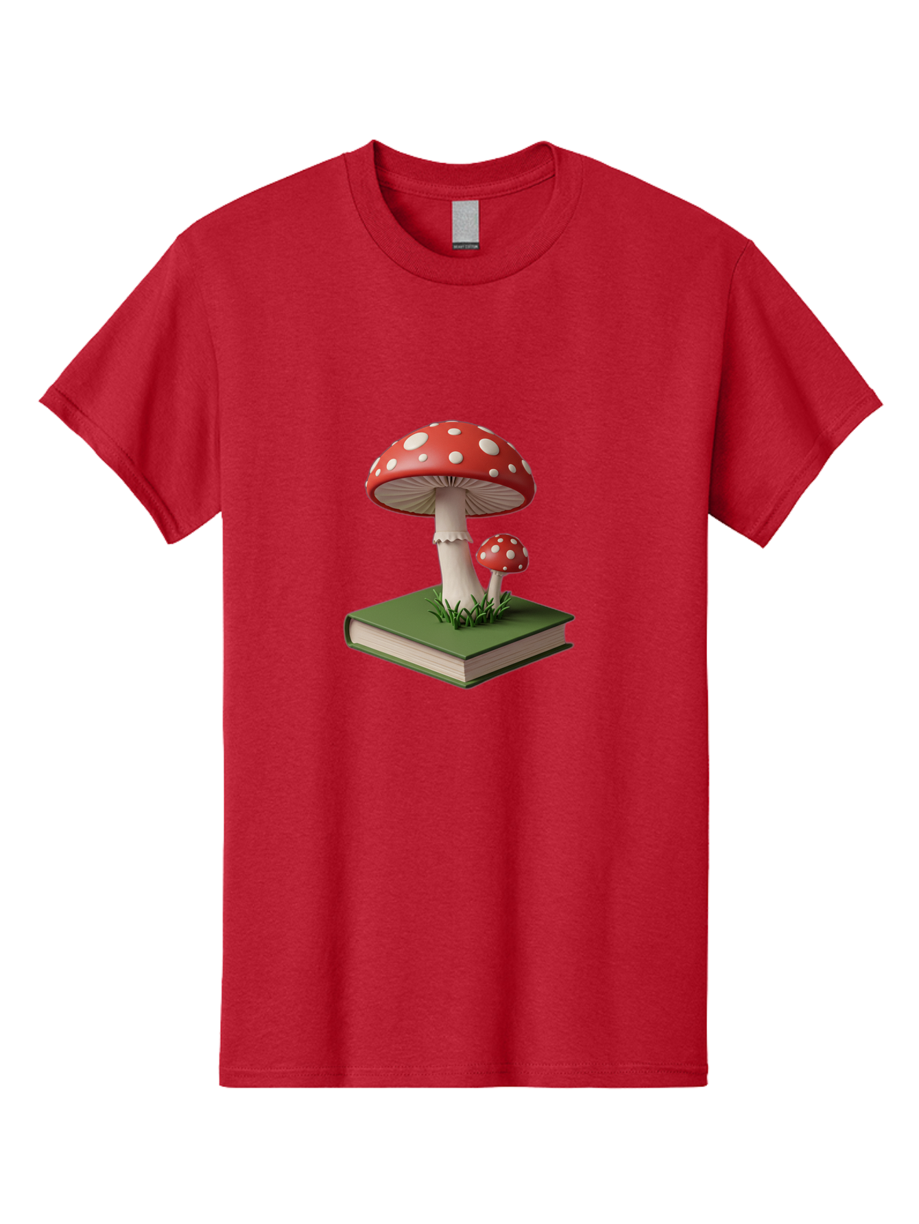 Mushrooms-On-Book-3 Men'S Graphic Tee, 100% Cotton, Comfortable Casual Summer Wear, Machine Washable, Vintage Camera, Old Camera, Antique Camera, Black Camera, Classic Photography, Photography Equipment, Nostalgic Device, Film Camera, Bag847