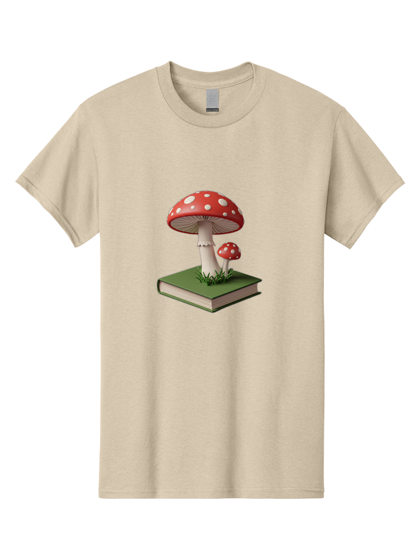 Mushrooms-On-Book-3 Men'S Graphic Tee, 100% Cotton, Comfortable Casual Summer Wear, Machine Washable, Vintage Camera, Old Camera, Antique Camera, Black Camera, Classic Photography, Photography Equipment, Nostalgic Device, Film Camera, Bag847