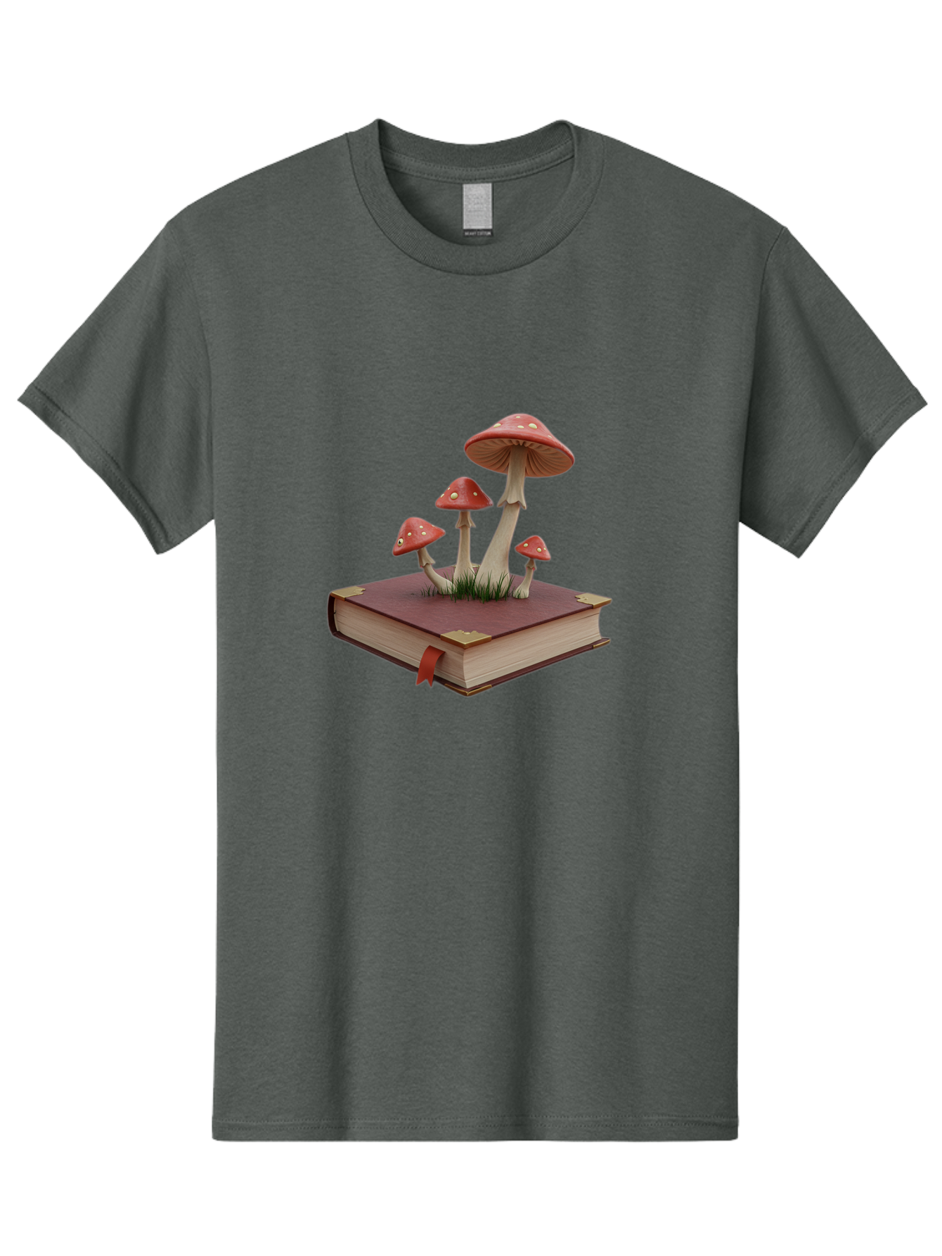 Mushrooms-On-Book Men'S Graphic Tee, 100% Cotton, Comfortable Casual Summer Wear, Machine Washable, Vintage Camera, Old Camera, Antique Camera, Black Camera, Classic Photography, Photography Equipment, Nostalgic Device, Film Camera, Camera Art Bag848