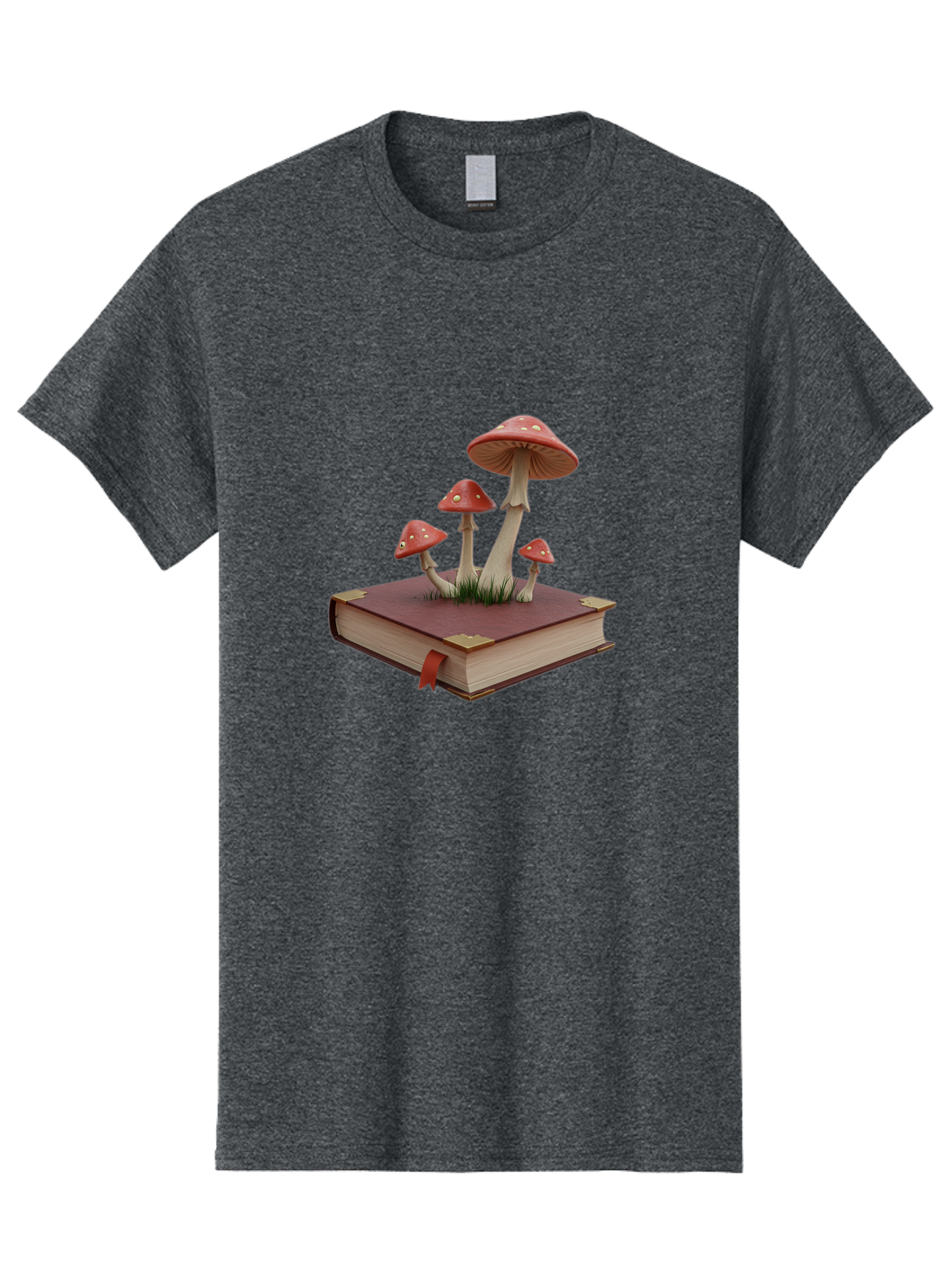 Mushrooms-On-Book Men'S Graphic Tee, 100% Cotton, Comfortable Casual Summer Wear, Machine Washable, Vintage Camera, Old Camera, Antique Camera, Black Camera, Classic Photography, Photography Equipment, Nostalgic Device, Film Camera, Camera Art Bag848