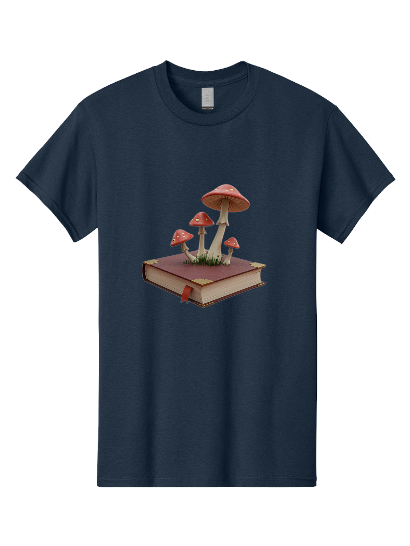 Mushrooms-On-Book Men'S Graphic Tee, 100% Cotton, Comfortable Casual Summer Wear, Machine Washable, Vintage Camera, Old Camera, Antique Camera, Black Camera, Classic Photography, Photography Equipment, Nostalgic Device, Film Camera, Camera Art Bag848
