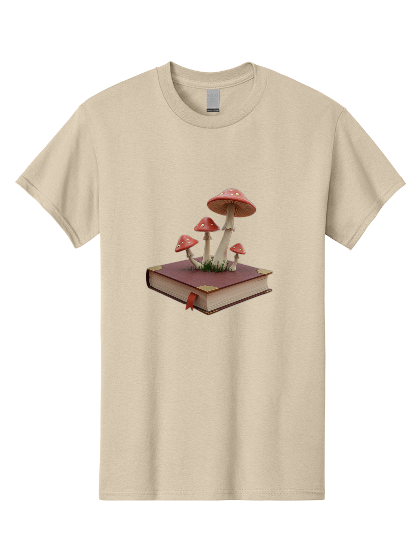 Mushrooms-On-Book Men'S Graphic Tee, 100% Cotton, Comfortable Casual Summer Wear, Machine Washable, Vintage Camera, Old Camera, Antique Camera, Black Camera, Classic Photography, Photography Equipment, Nostalgic Device, Film Camera, Camera Art Bag848