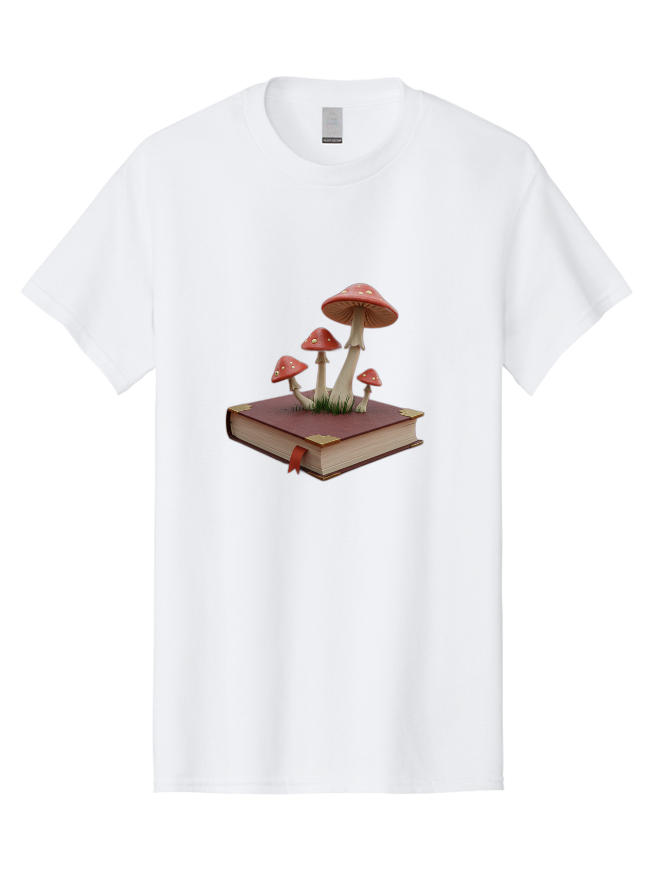 Mushrooms-On-Book Men'S Graphic Tee, 100% Cotton, Comfortable Casual Summer Wear, Machine Washable, Vintage Camera, Old Camera, Antique Camera, Black Camera, Classic Photography, Photography Equipment, Nostalgic Device, Film Camera, Camera Art Bag848