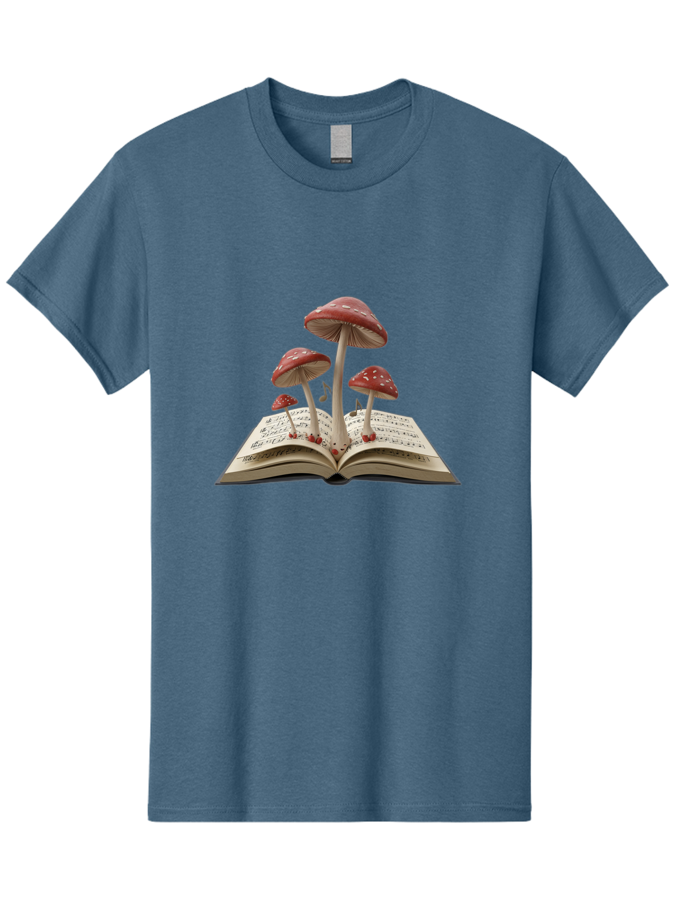 Mushrooms-Rising-From-Open-Book Men'S Graphic Tee, 100% Cotton, Comfortable Casual Summer Wear, Machine Washable, Vintage Camera, Old Camera, Antique Camera, Black Camera, Classic Photography, Photography Equipment, Nostalgic Device, Bag849