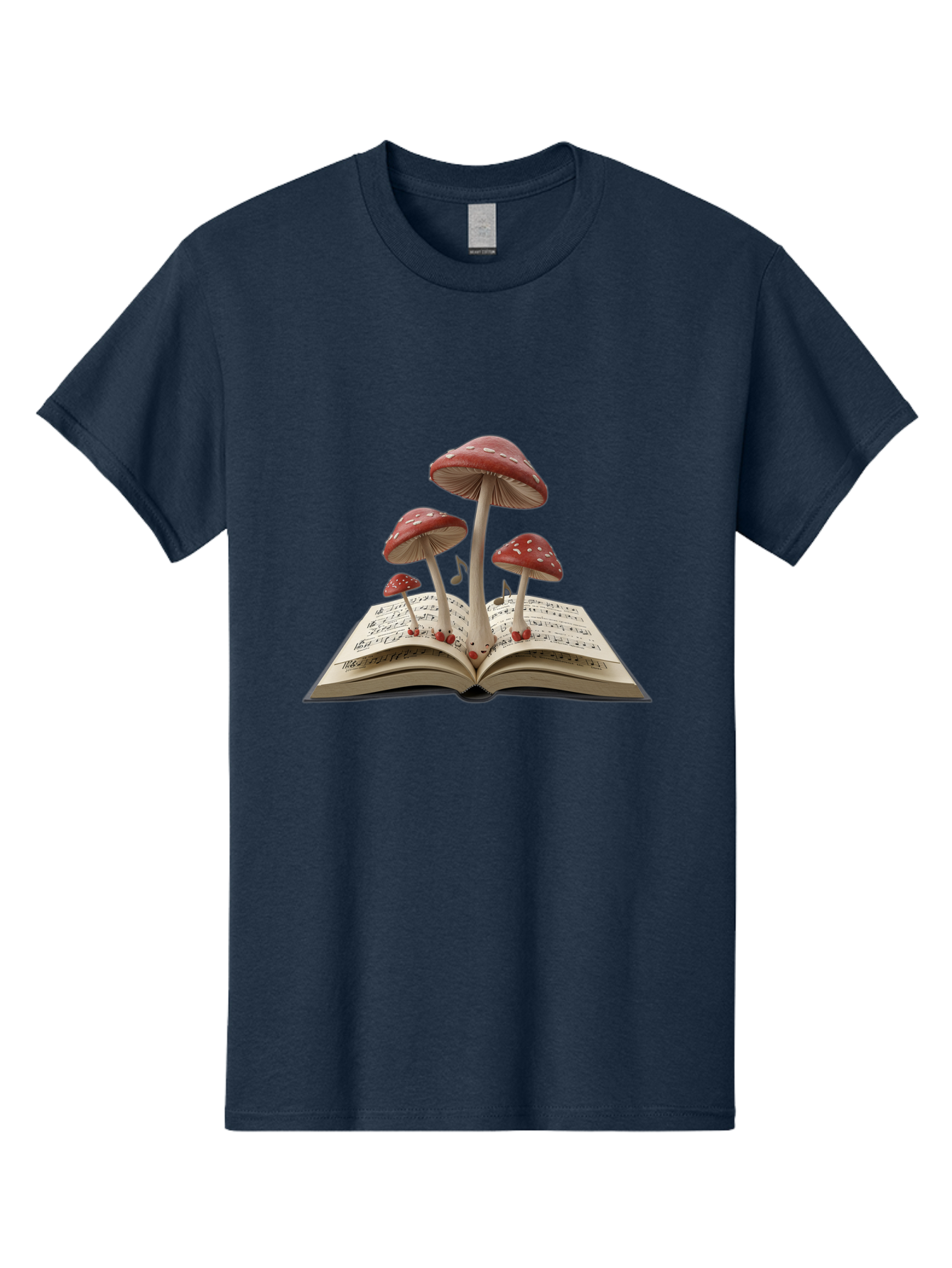 Mushrooms-Rising-From-Open-Book Men'S Graphic Tee, 100% Cotton, Comfortable Casual Summer Wear, Machine Washable, Vintage Camera, Old Camera, Antique Camera, Black Camera, Classic Photography, Photography Equipment, Nostalgic Device, Bag849
