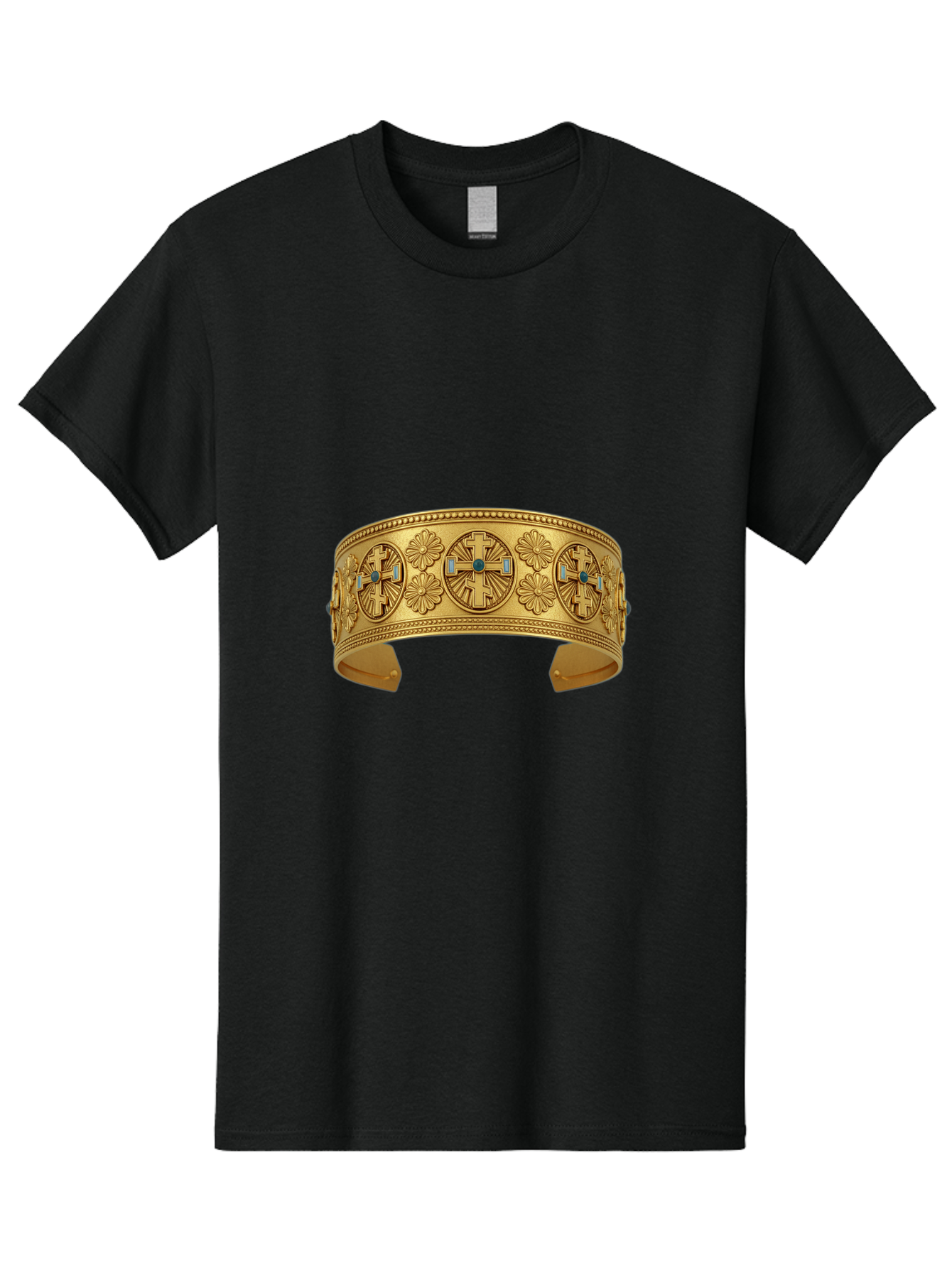 Native-American-Gold-Cuff Men'S Graphic Tee, 100% Cotton, Comfortable Casual Summer Wear, Machine Washable, Vintage Camera, Old Camera, Antique Camera, Black Camera, Classic Photography, Photography Equipment, Nostalgic Device, Film Camera, Bag850
