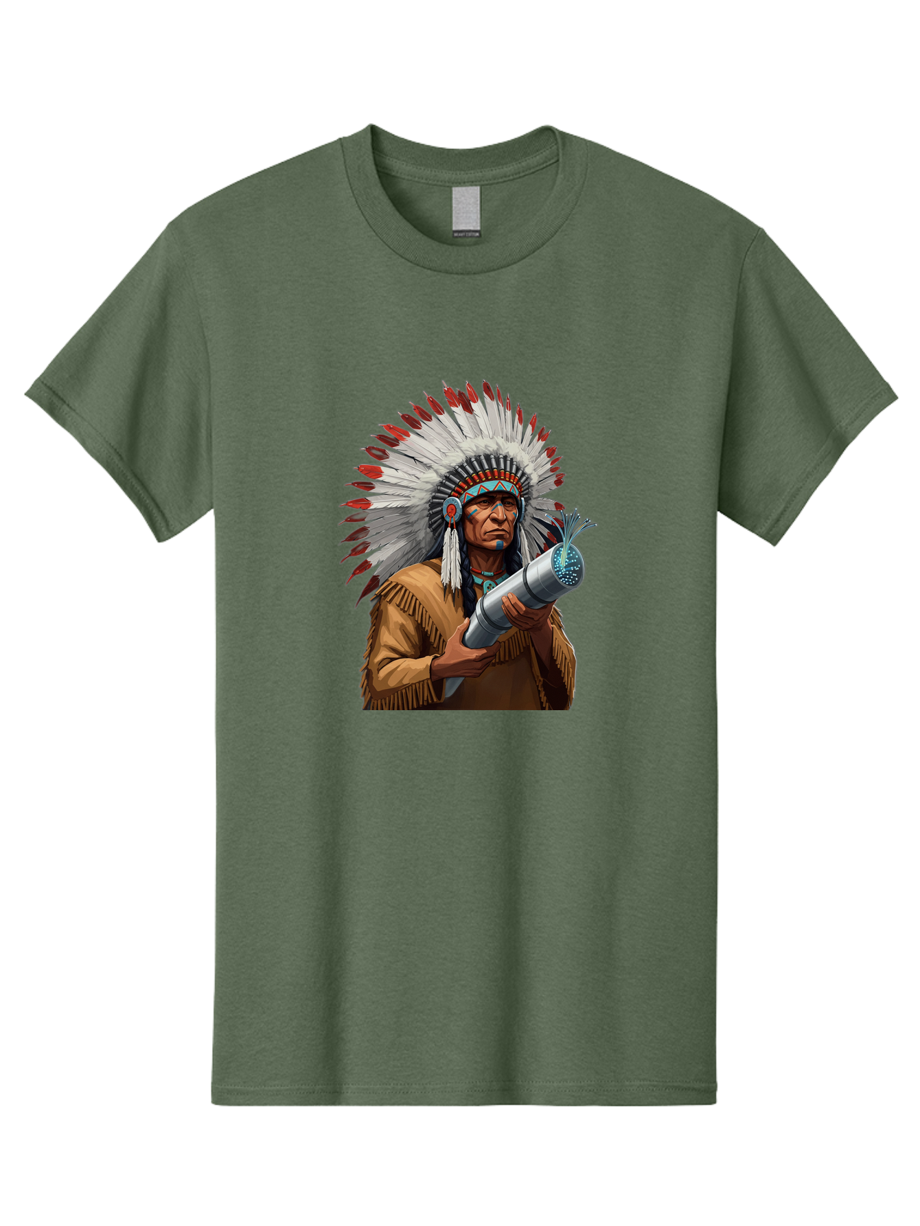 Native-American-Headdress Men'S Graphic Tee, 100% Cotton, Comfortable Casual Summer Wear, Machine Washable, Vintage Camera, Old Camera, Antique Camera, Black Camera, Classic Photography, Photography Equipment, Nostalgic Device, Film Camera, Bag851